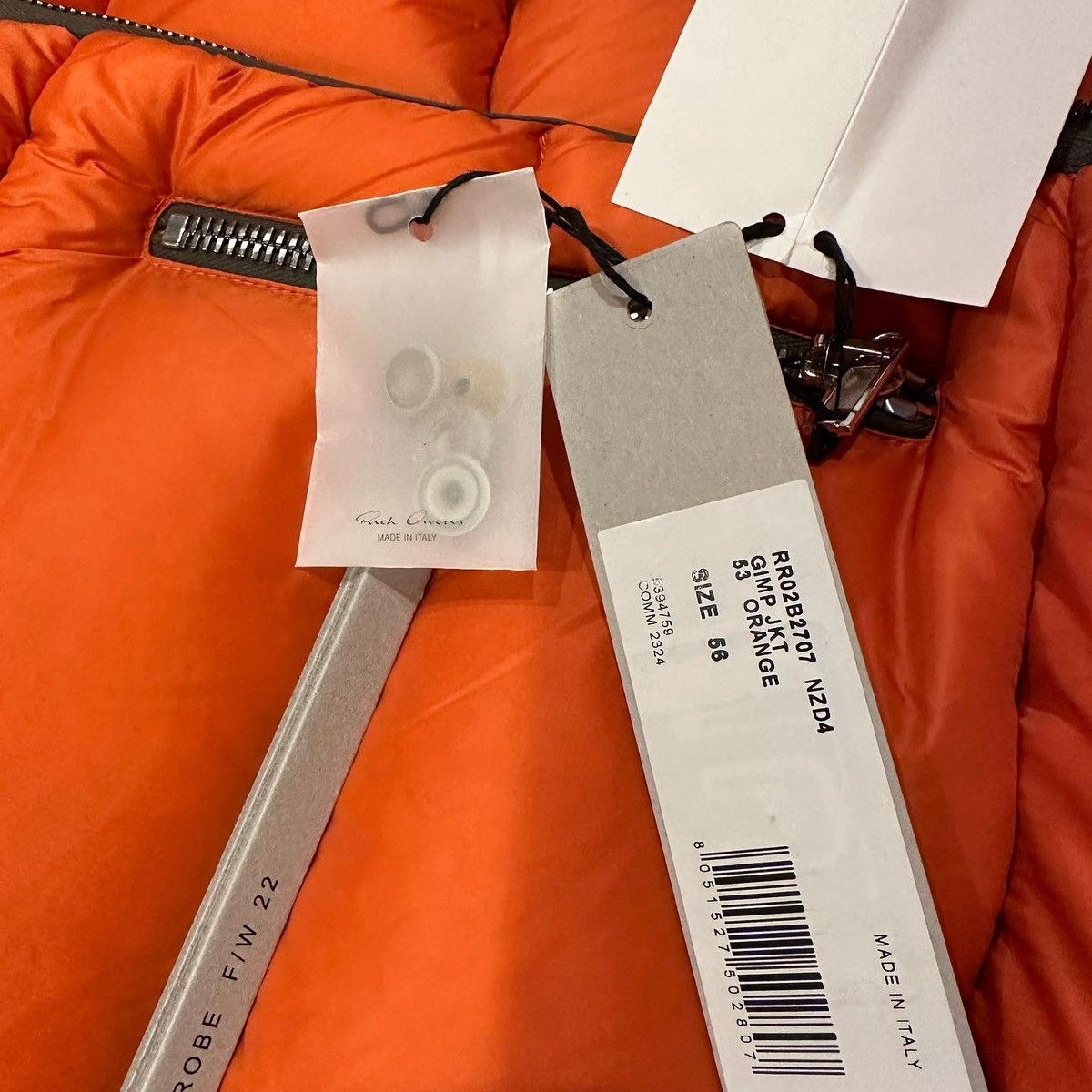 Rick Owens Rick Owen’s Gimp Puffer Orange Size US L / EU 52-54 / 3 - 4 Thumbnail