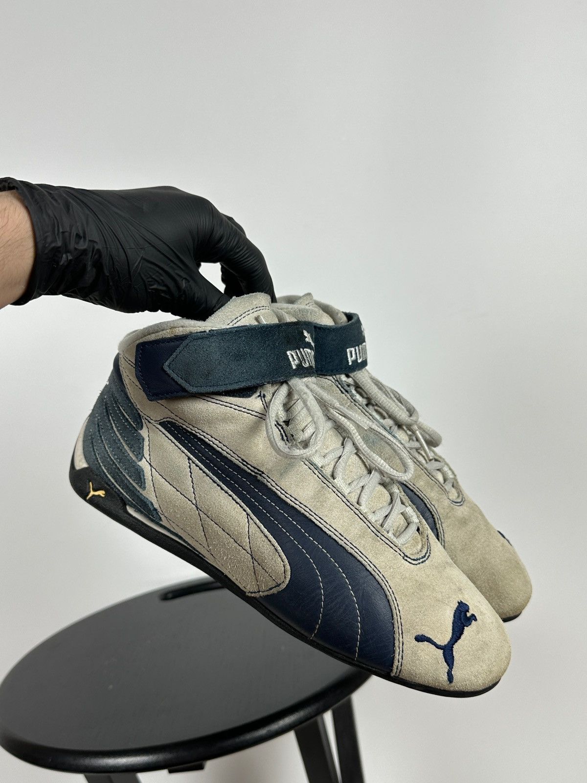 Puma Vintage Puma F1 Repli Cat Mid III SpeedCat Suede Sneakers Size US 7.5 / EU 40-41 - 3 Thumbnail