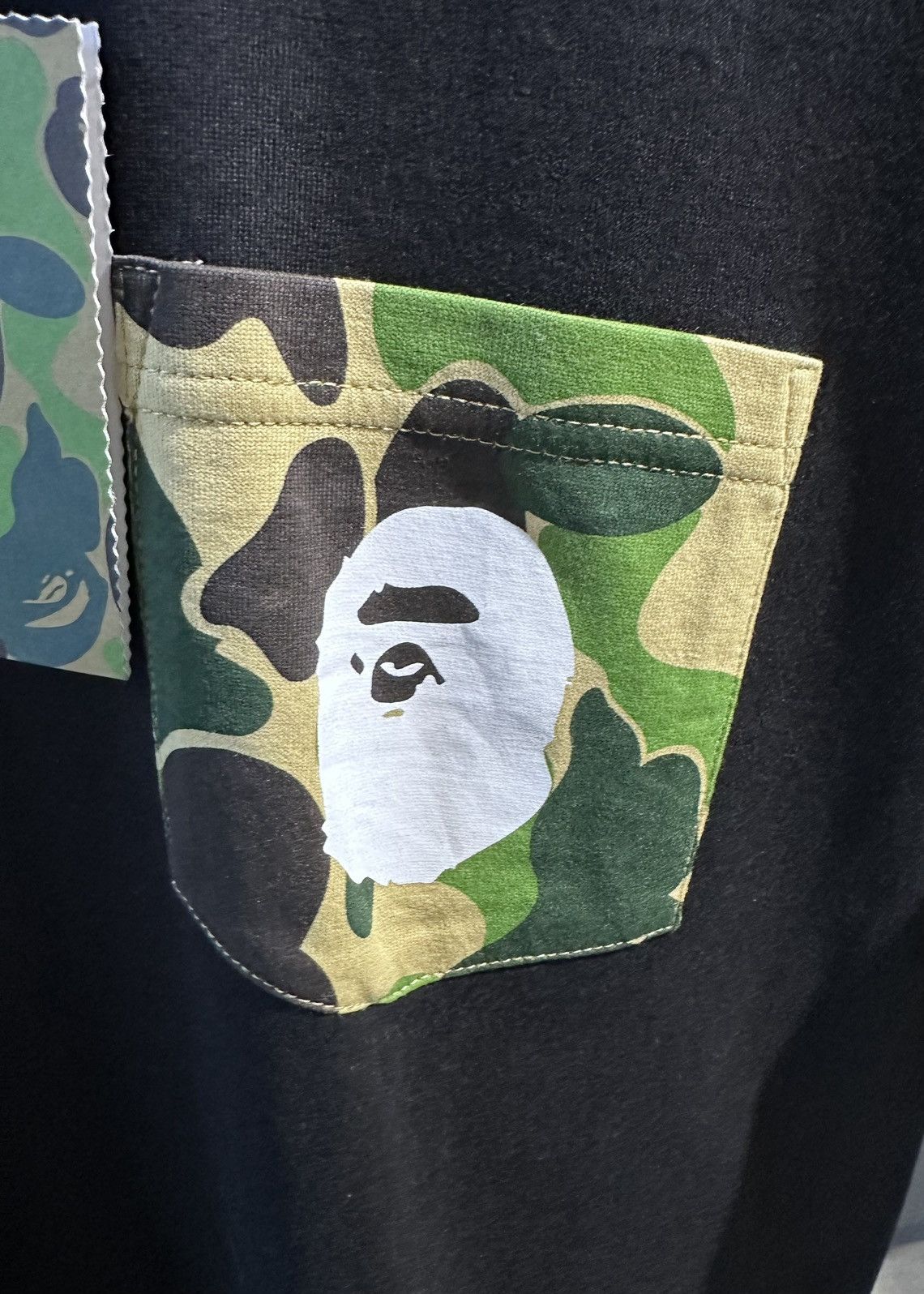 Bape A Bathing Ape ABC Camo Pocket Tee Black/Green Size US XL / EU 56 / 4 - 7 Thumbnail