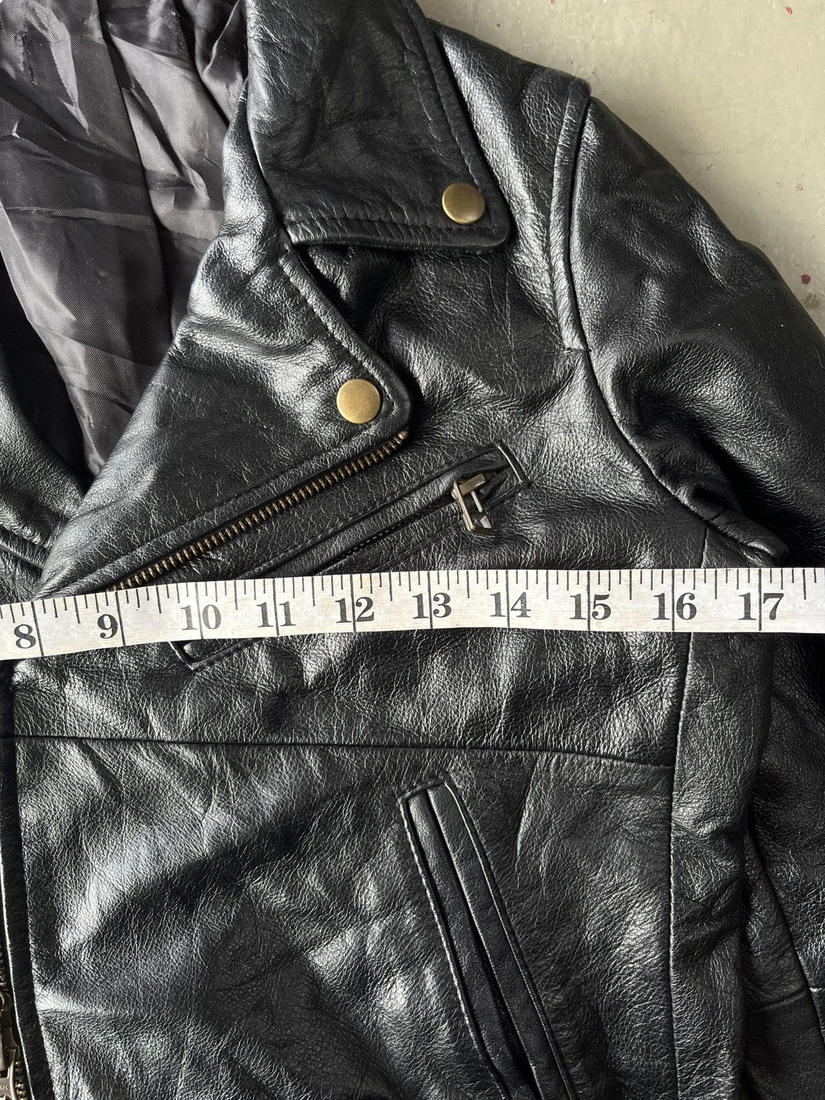 Le Grande Bleu (L.G.B.) Vintage Biker Genuine Leather Jacket Double Collar Belted Size US S / EU 44-46 / 1 - 6 Thumbnail