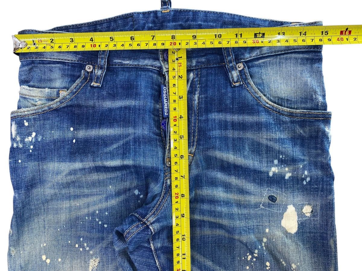 Dsquared2 Dsquared2 Distressed Paint-Splatter Style Twist Leg Jeans Size US 30 / EU 46 - 9 Thumbnail