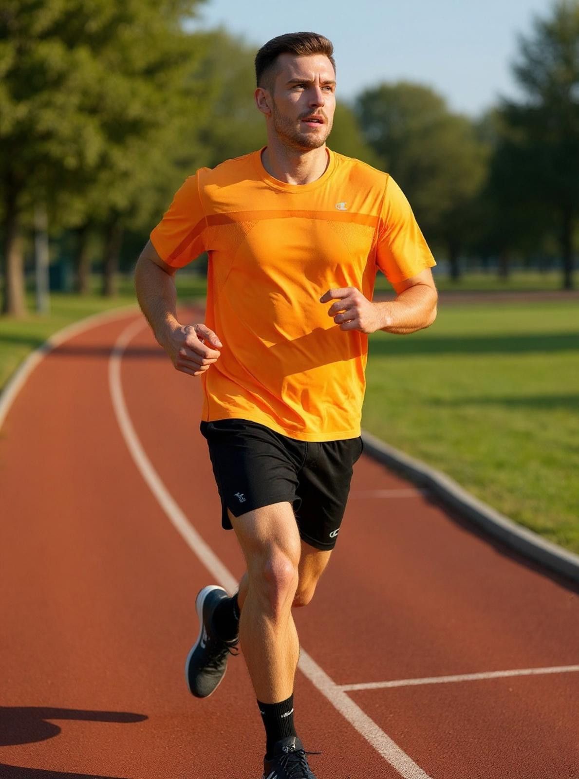 Champion Champion Men's Short Sleeve Activewear T-Shirt - Orange Size US M / EU 48-50 / 2 - 2 Thumbnail
