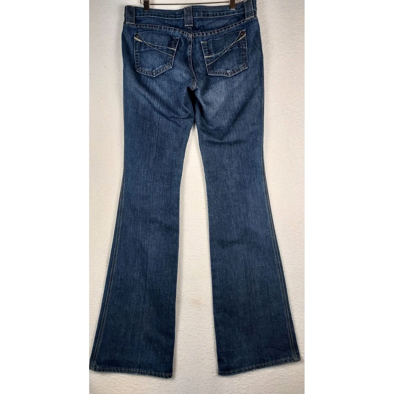 Gap GAP Original Ultra Low Rise Flare Jeans 8 Long Blue Bootcut 5-Pocket Denim Women Size 8 Active Regular Spring Summer Fall Winter Bootscut? Size 30" / US 8 / IT 44 - 2 Thumbnail