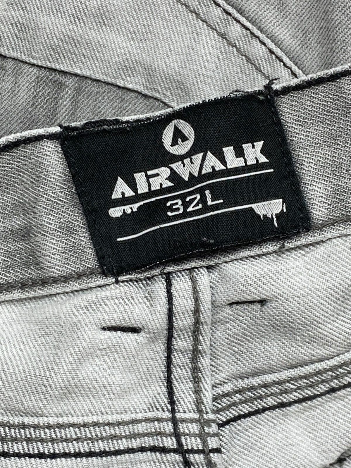 Jean Vintage AIRWALK Crazy Skater Grey Jeans Denim Y2K #2 Size US 32 / EU 48 - 8 Thumbnail