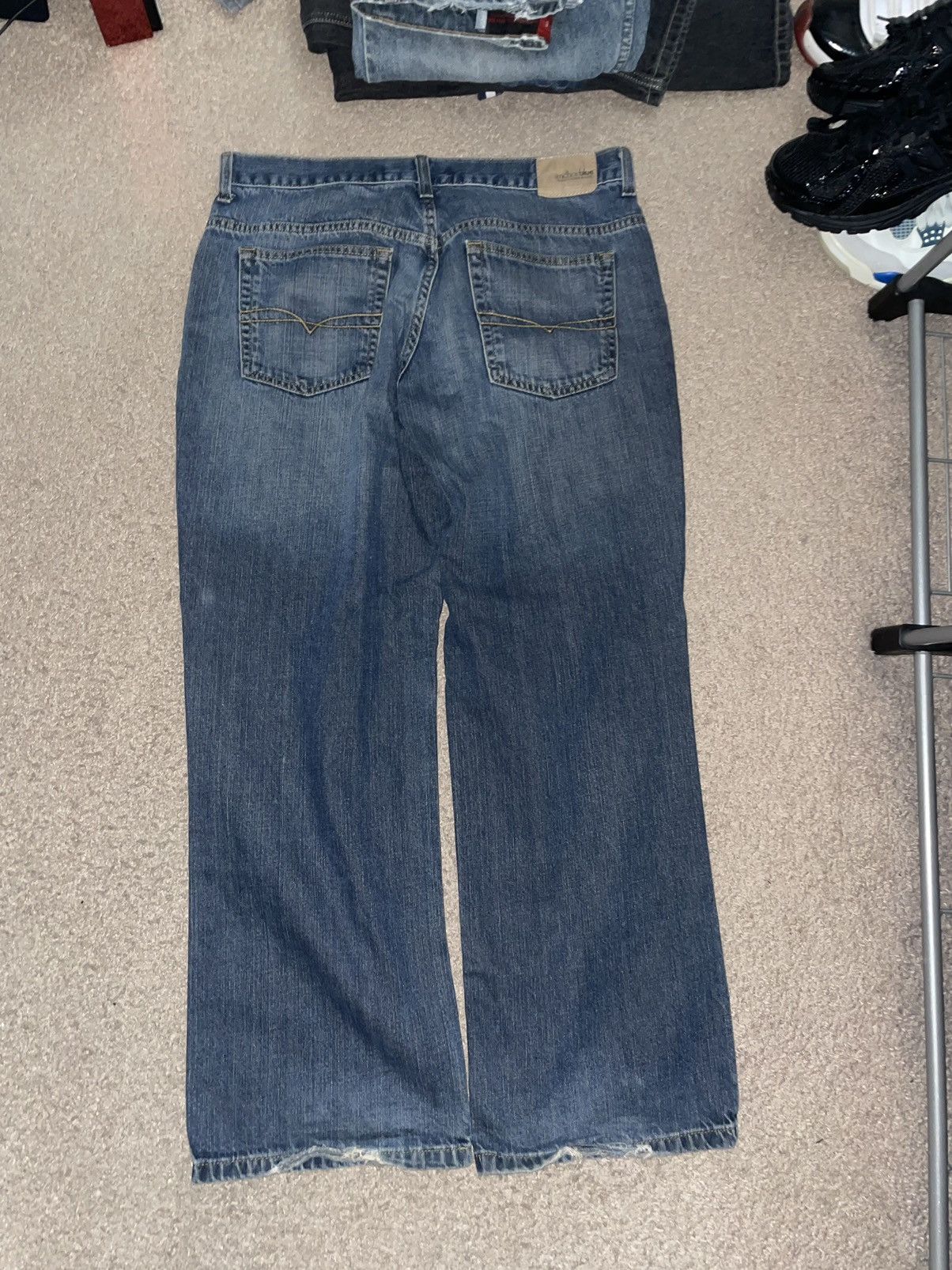 Anchor Blue × JNCO × Vintage Anchor Blue Baggy Loose Jeans Size 33x32 Size US 33 - 3 Thumbnail