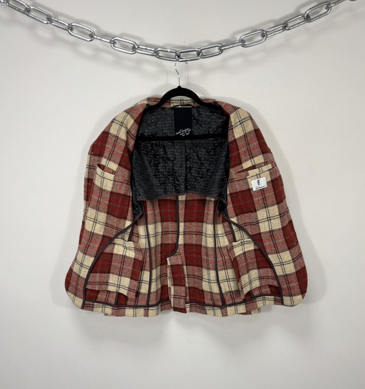 Other Luis Trenker Women’s Plaid Check Alpine Wool Blazer Jacket Size XL / US 12-14 / IT 48-50 - 2 Thumbnail