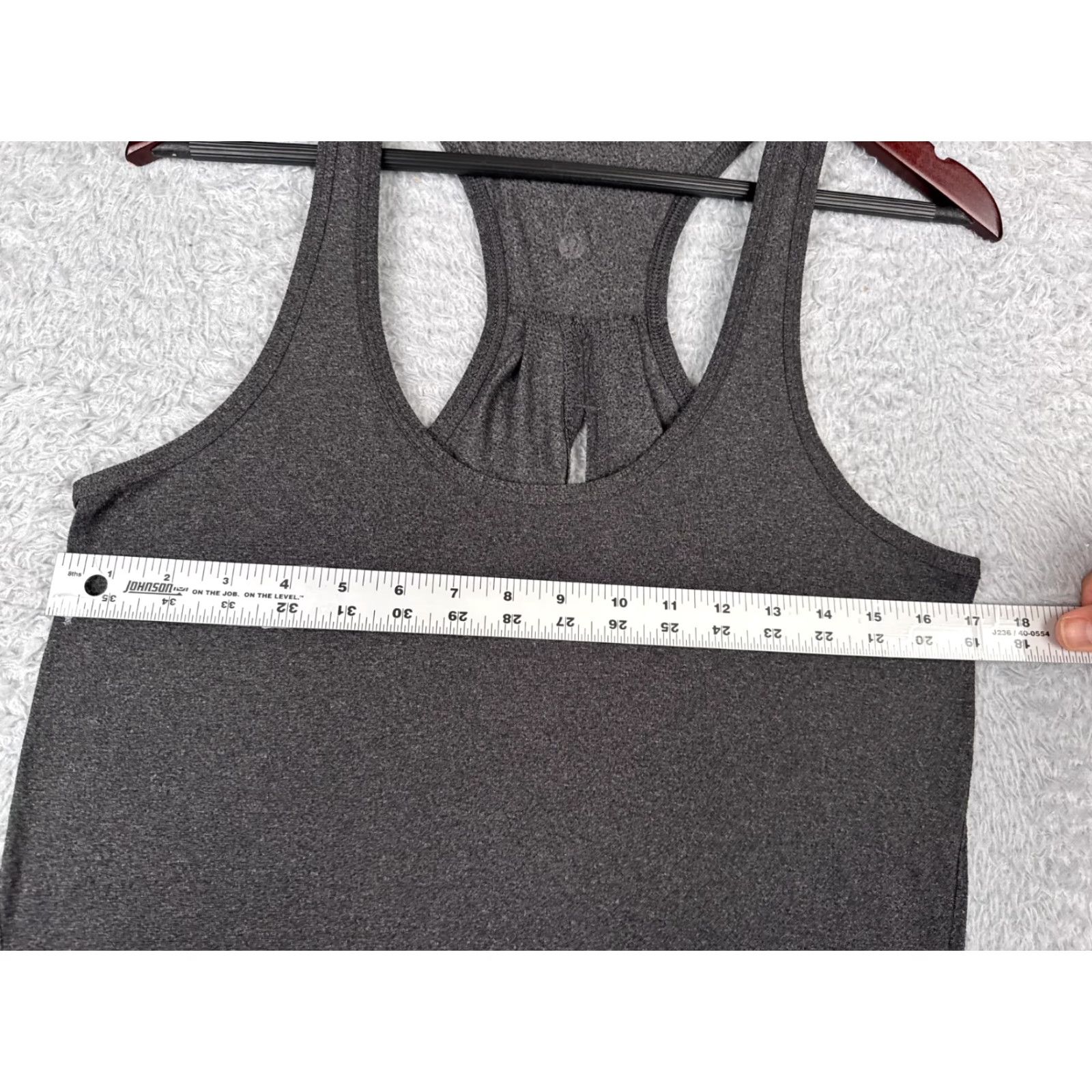 Lululemon Lululemon Shirt Women 8 Gray Heather Salute the Sun Tank Tie Back Luon W1N42S sleeveless racerback casual workwear solid pattern all seasons 90s? Size M / US 6-8 / IT 42-44 - 7 Thumbnail
