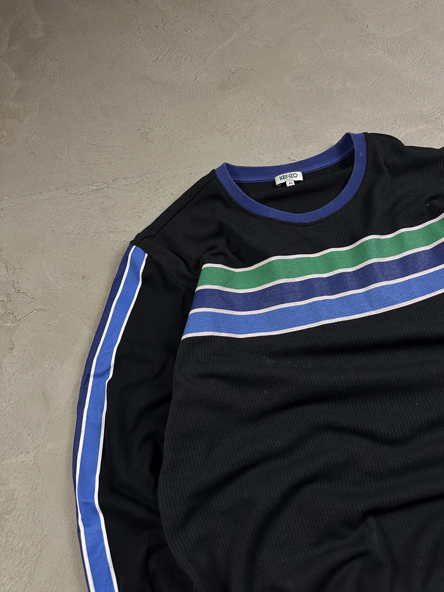Kenzo Kenzo Paris Logo Longsleeve Stripped T-shirt Size US M / EU 48-50 / 2 - 6 Thumbnail