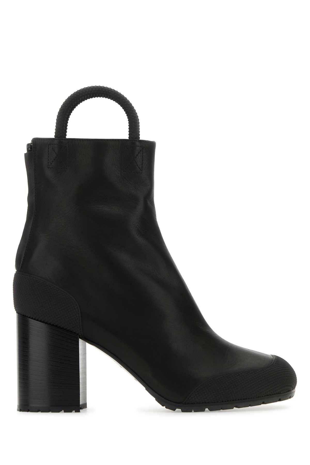 Random Identities Black Leather Ankle Boots | Grailed