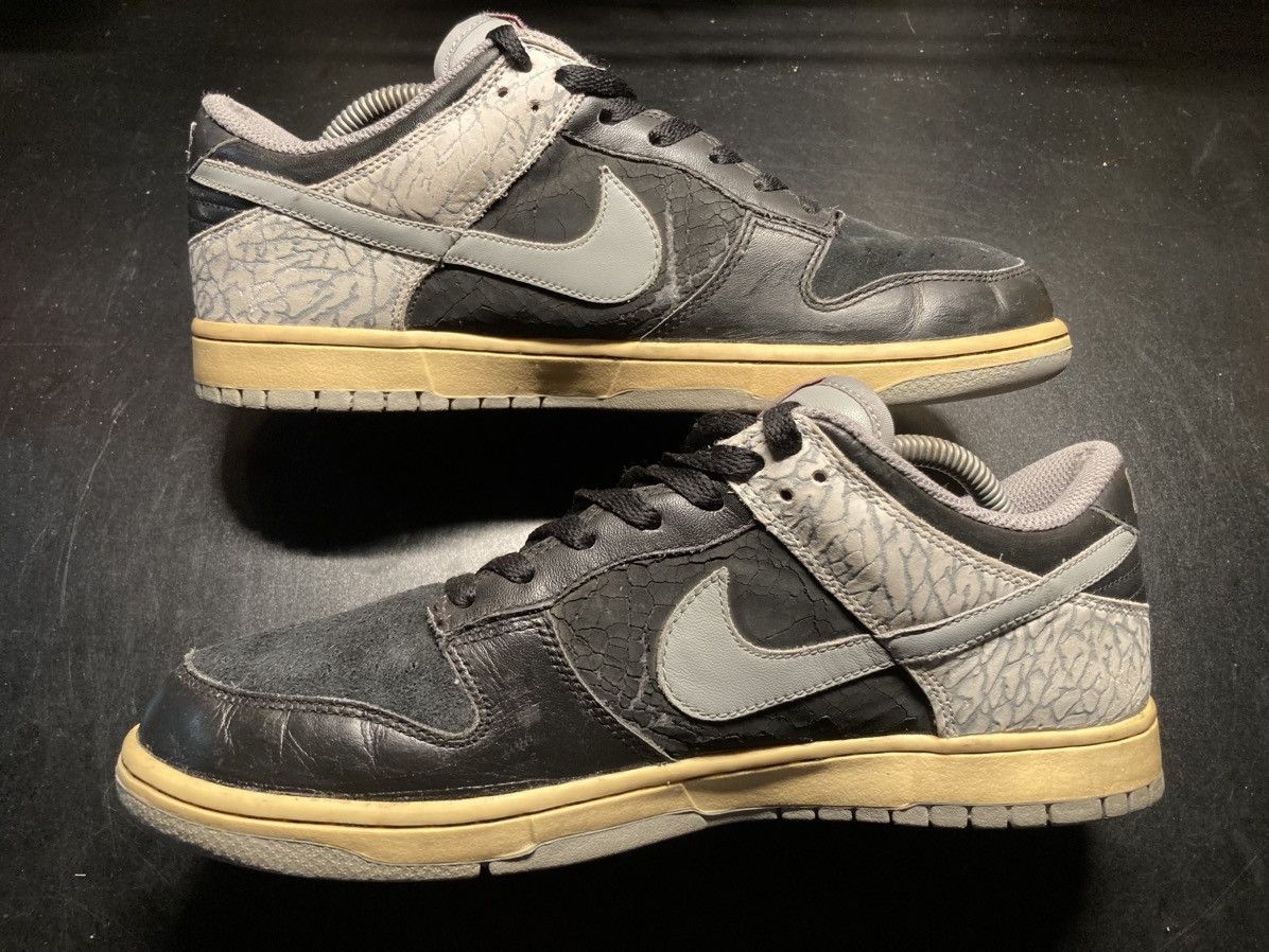 Nike Nike dunk low J-pack “black cement” 2009 Size US 10 / EU 43 - 2 Thumbnail
