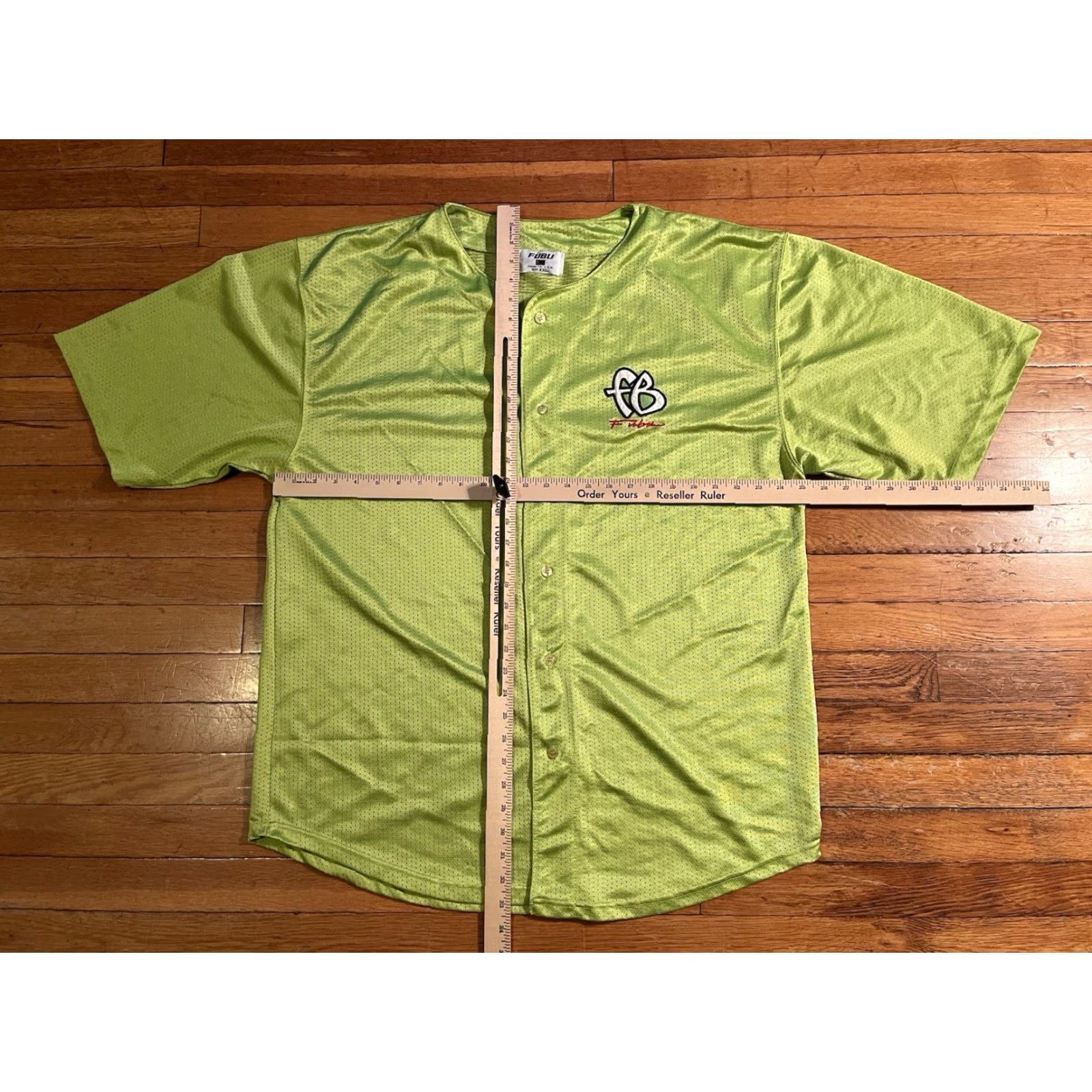 Fubu VINTAGE Fubu Baseball Jersey Men’s 2XL Green 90s Jersey Mens Shirt Size US XXL / EU 58 / 5 - 6 Thumbnail