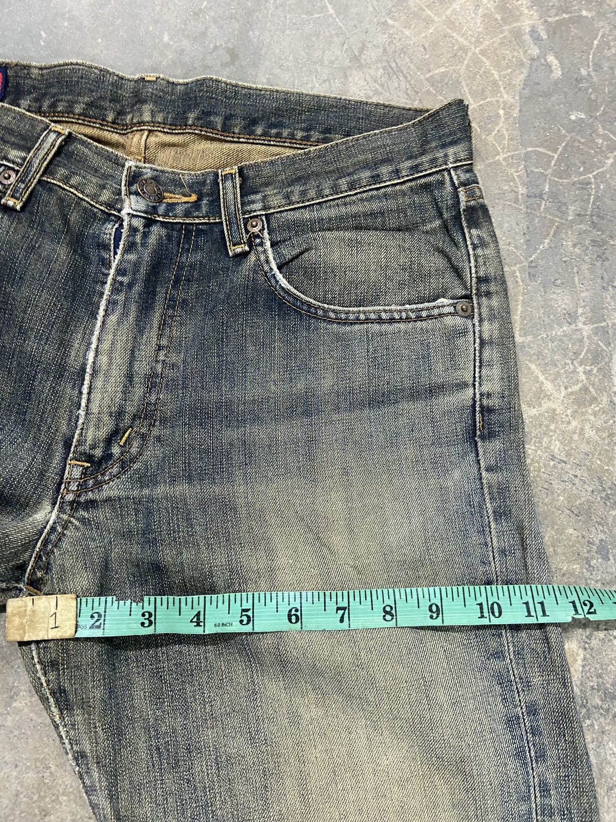 Beauty Beast Vintage Edwin Jeans Distressed Denim if 6 was 9 edwin 505ZZ Size US 33 - 14 Thumbnail