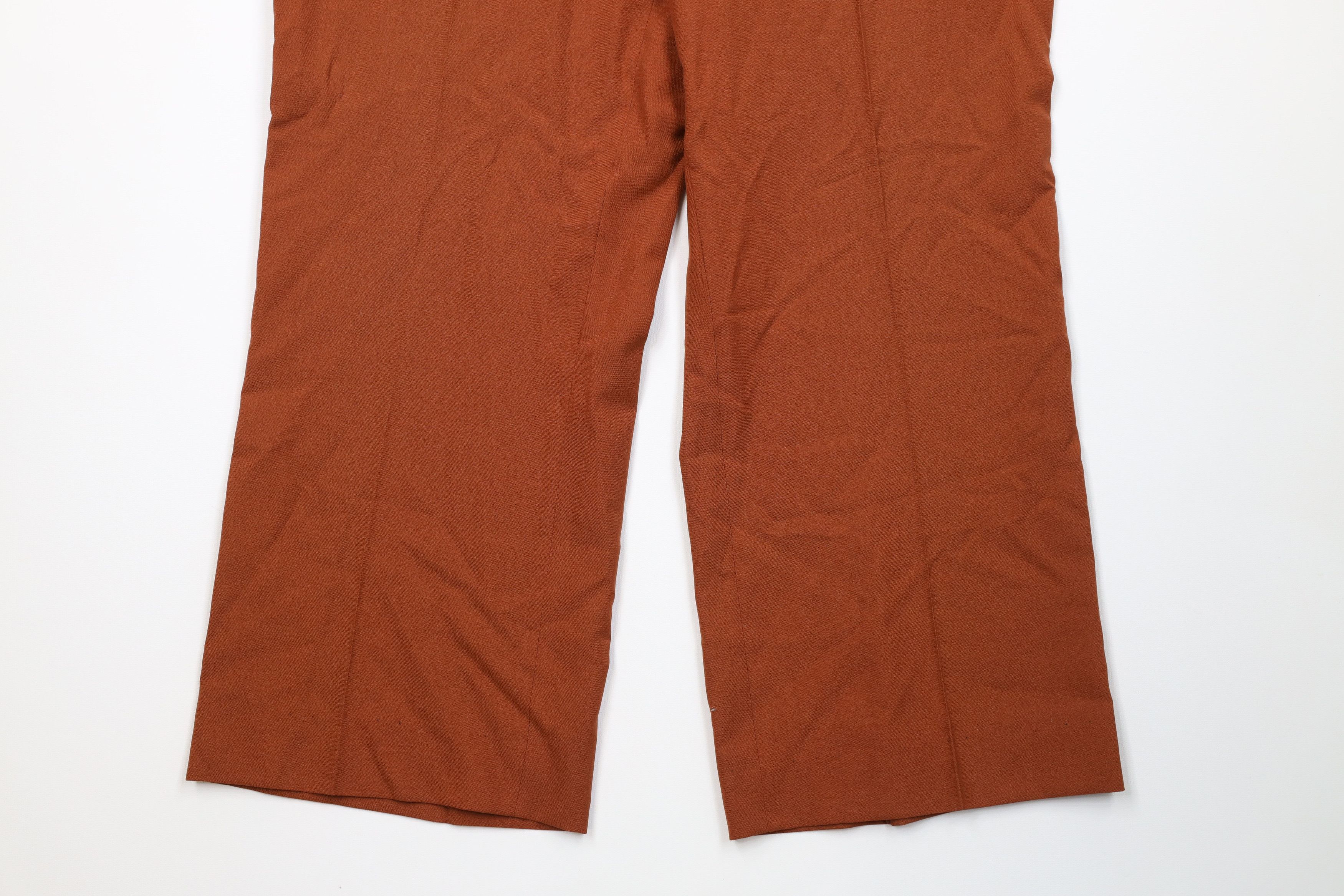 Vintage Vintage 60s Rockabilly Bell Bottoms Pants Orange USA Size US 36 / EU 52 - 4 Thumbnail