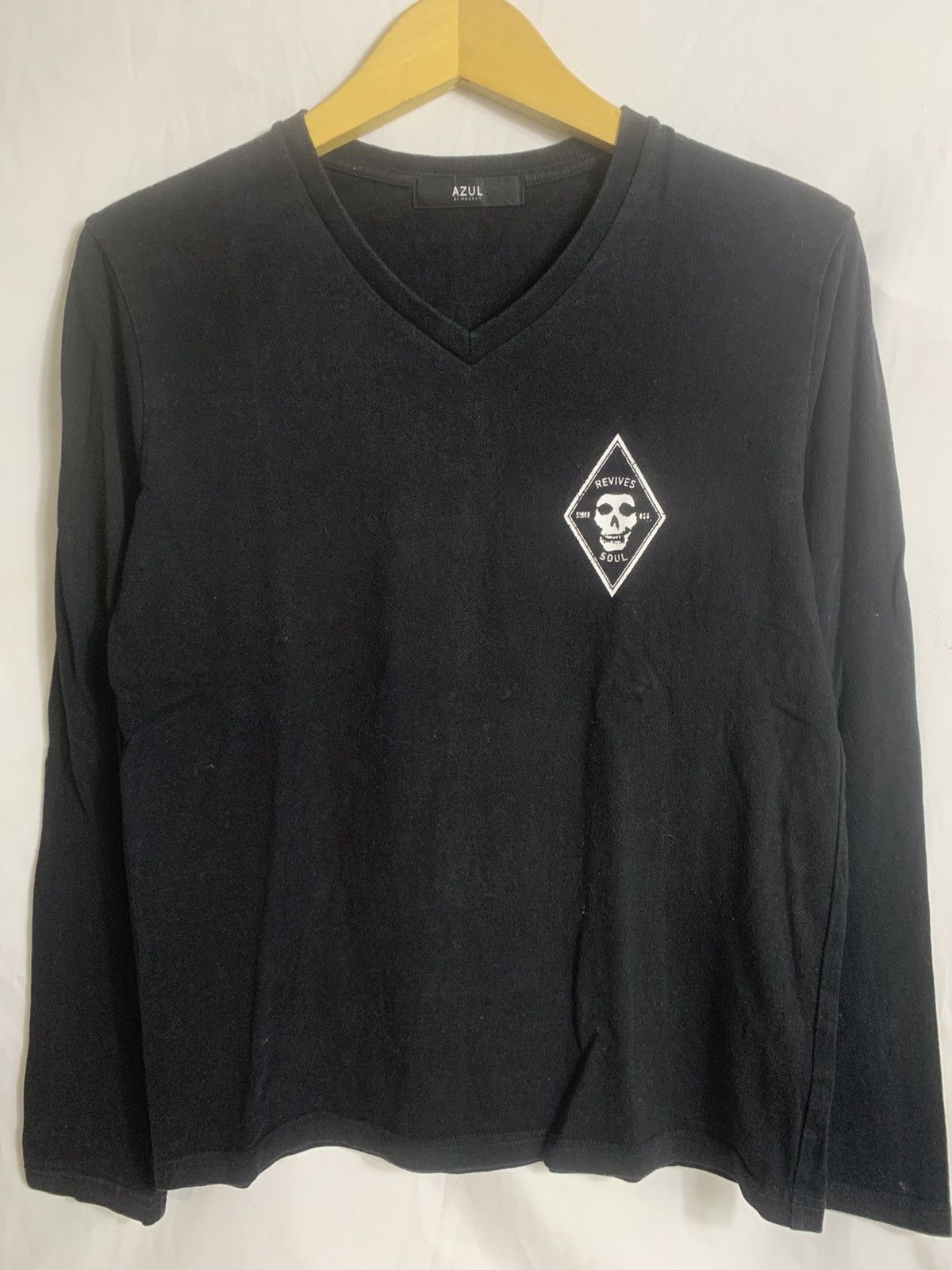 Japanese Brand Japanese Azul skulls longsleve Size US S / EU 44-46 / 1 - 2 Thumbnail