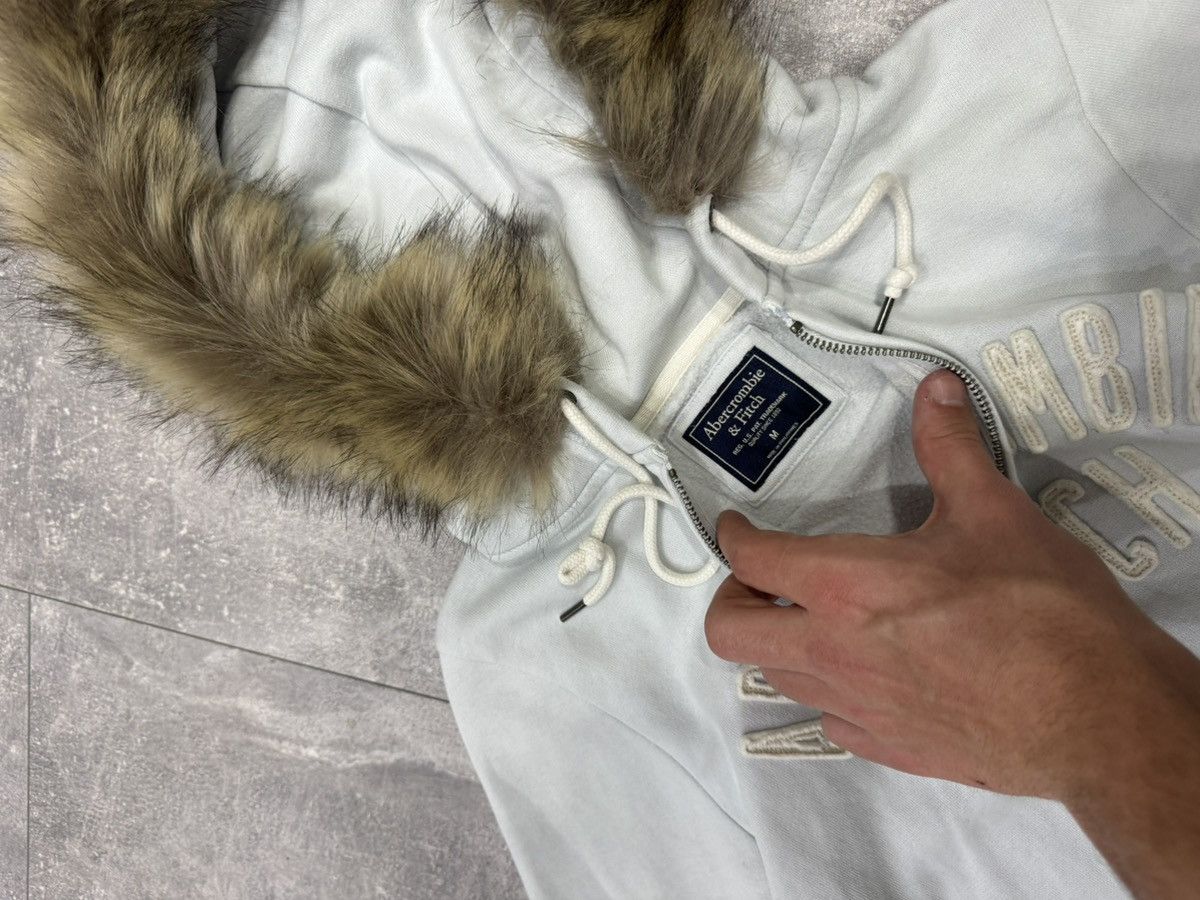 Abercrombie & Fitch Vintage Abercrombie & Fitch Fur Zip Hoodie Y2K Size US M / EU 48-50 / 2 - 7 Thumbnail