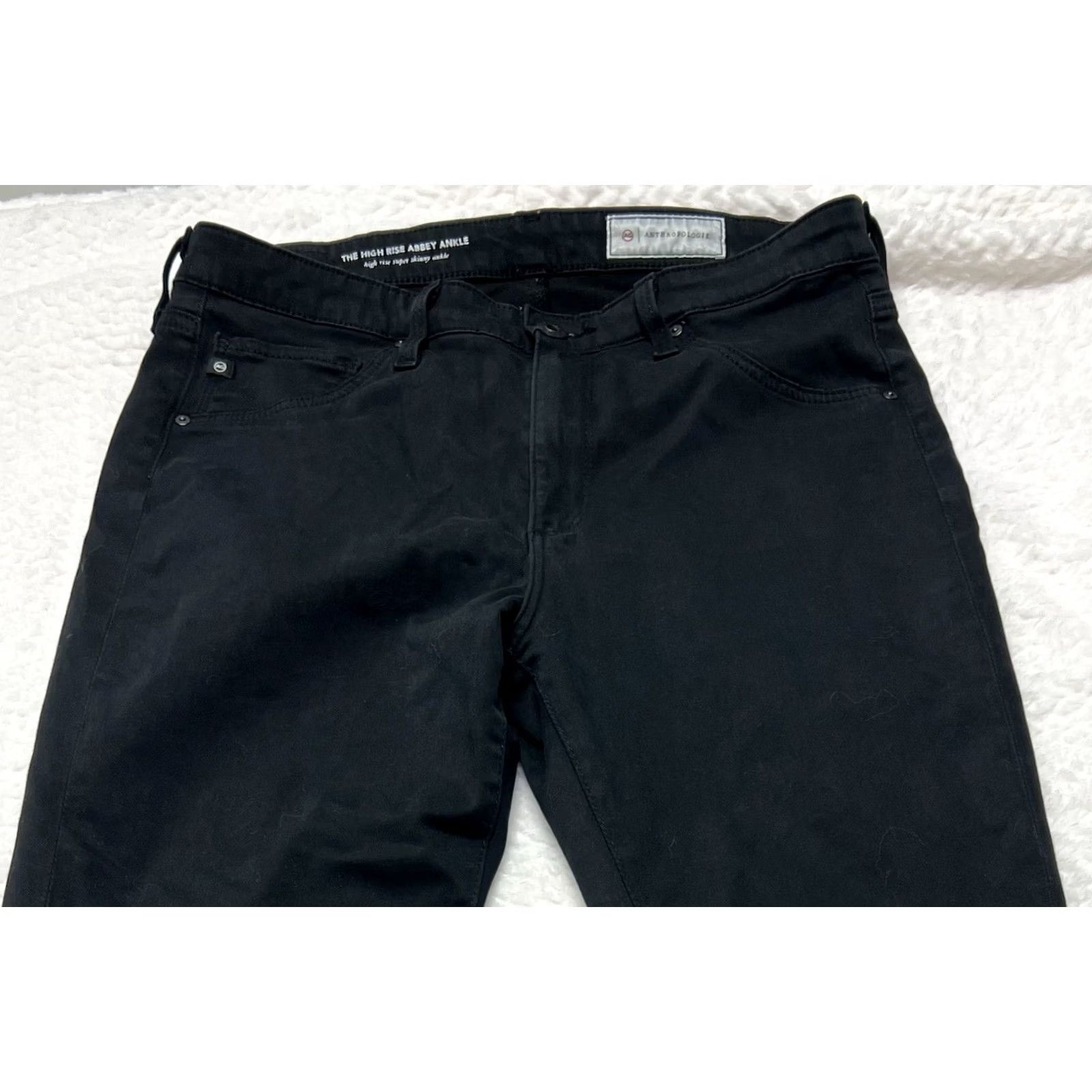 Anthropologie AG Adriano Goldschmied Black 29 Women’s High Rise Abby Ankle Pants Anthropologie AG Size 29" - 2 Thumbnail