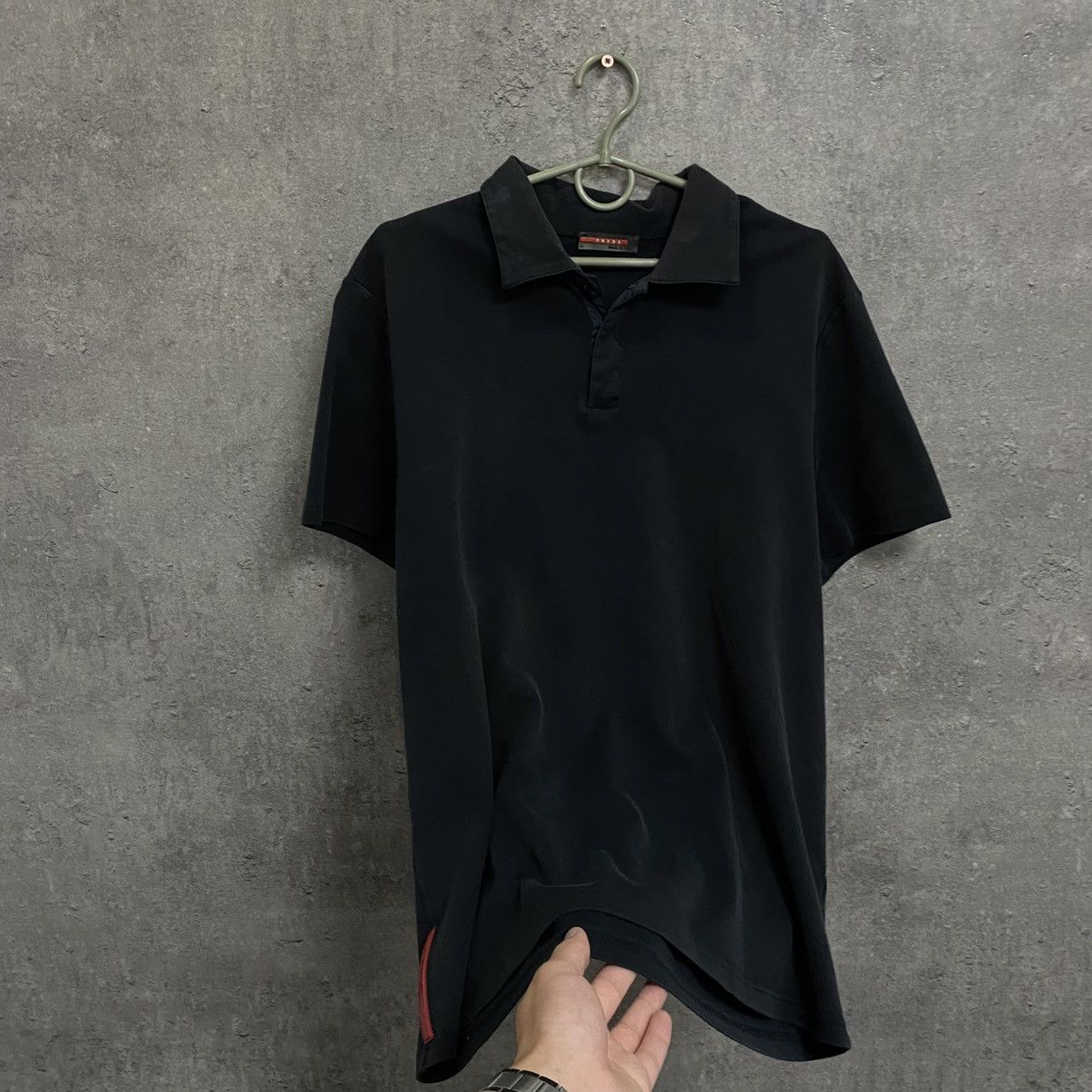 Prada Prada Polo T-Shirt Vintage Red Tab Logo Size US L / EU 52-54 / 3 - 2 Thumbnail
