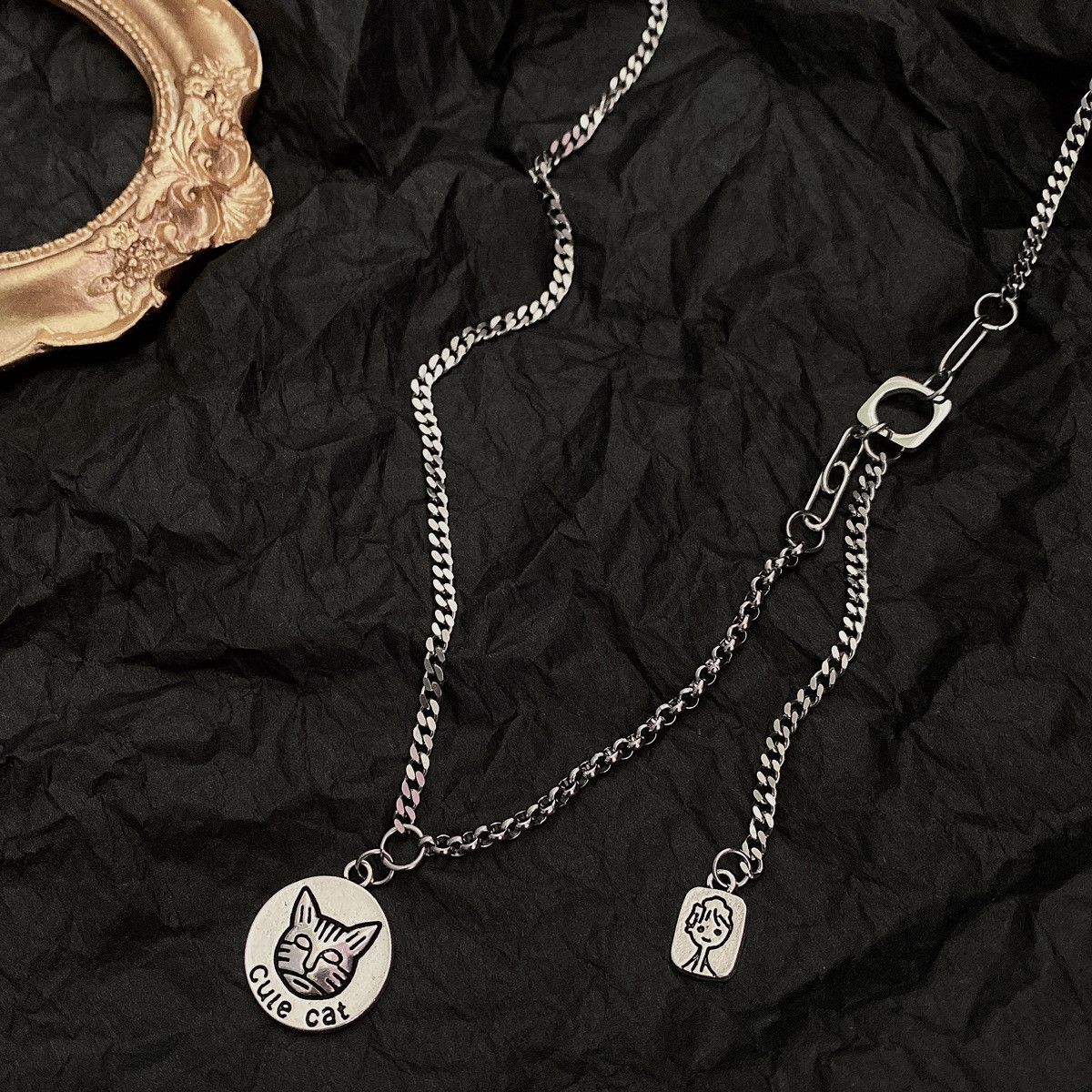 Other Cute Cat Future STEAL! Y2K Chains Necklace Chain Size ONE SIZE - 1 Thumbnail
