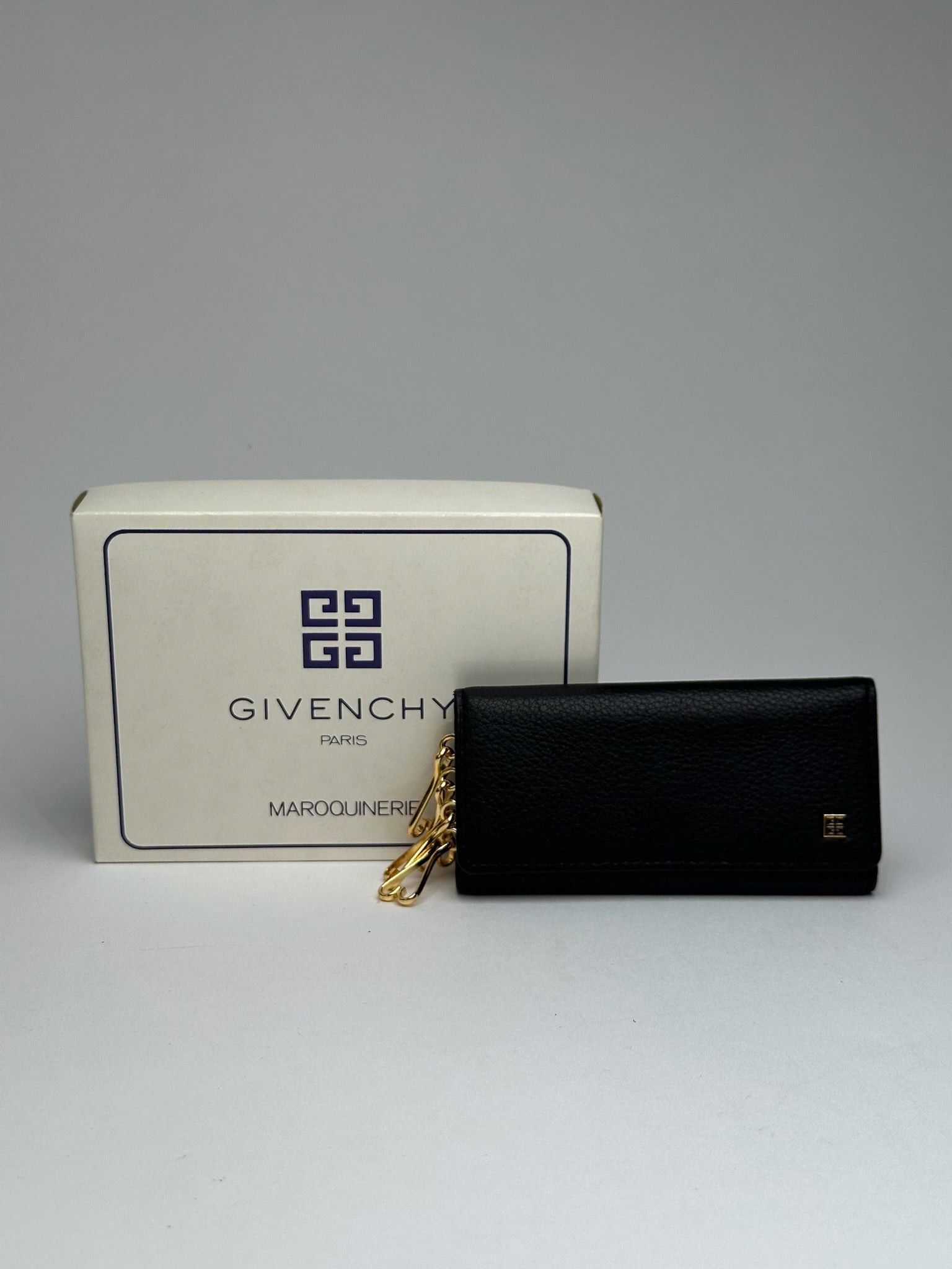 Givenchy Vintage Leather key Holder black Size ONE SIZE - 1 Thumbnail