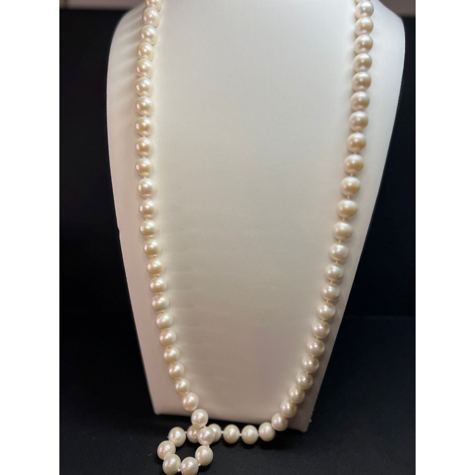 Other 10-11mm cultured pearl 36 in necklace with 925 silver clasp Size ONE SIZE - 8 Thumbnail