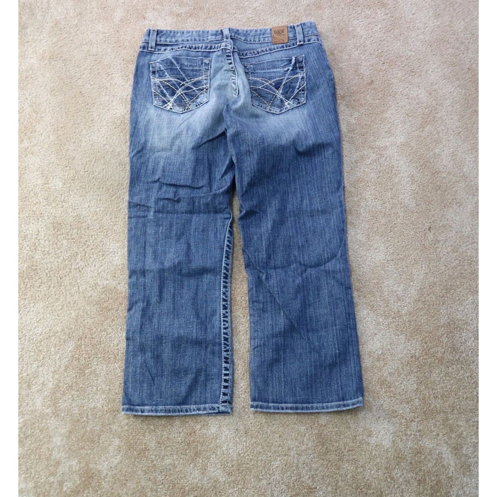 Vintage VINTAGE Buckle BKE kate Capri Jeans Women's 32 Blue Stretch Denim Mid Rise denim Capri Jeans Women 32 Blue Slimming Stretch 5-Pocket Size 24" / US 00 / IT 34 - 7 Thumbnail