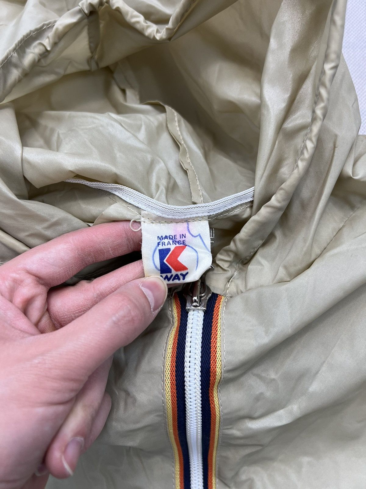 K-Way Rain Jacket Kway Vintage 90’s Zipped Size US M / EU 48-50 / 2 - 3 Thumbnail