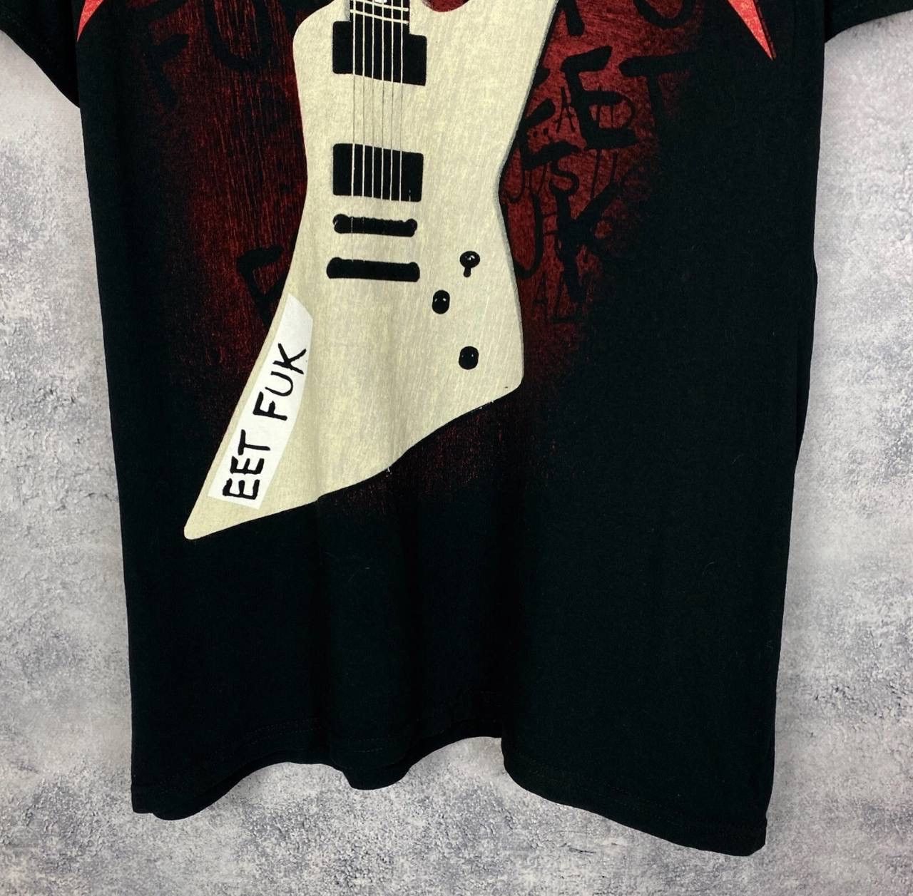 Band Tees × Metallica × Vintage Metallica Eet Fuc Tee Men's Size L Black Short Sleeve Size US L / EU 52-54 / 3 - 3 Thumbnail