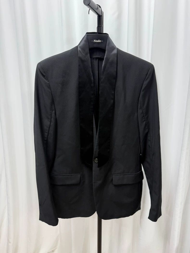 Maison Margiela Masion margiela Scarf collarless blazer Size 48R - 2 Thumbnail