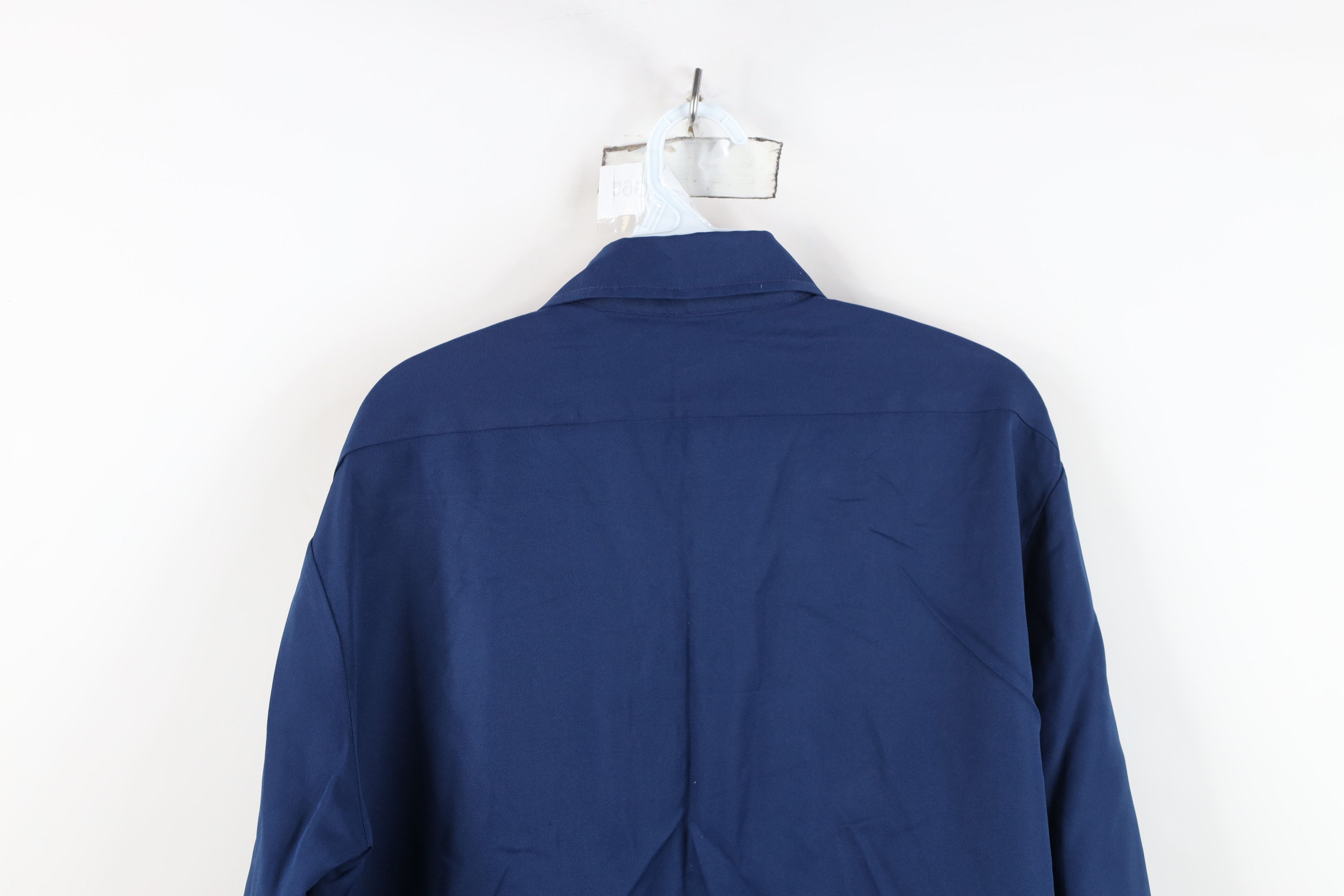 Vintage Vintage 70s Streetwear Knit Collared Button Shirt Blue Size US M / EU 48-50 / 2 - 14 Thumbnail