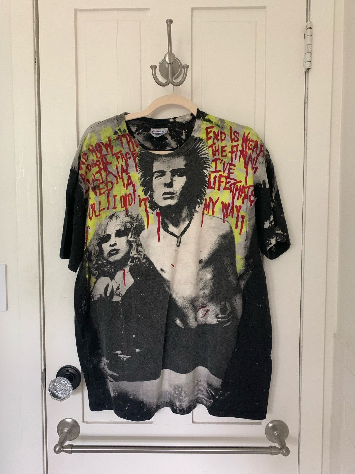 90s　シド&ナンシー　sex pistols バンt ヴィンテージ RARE Vintage Sid Vicious Nancy Spungen Mosquitohead Sex