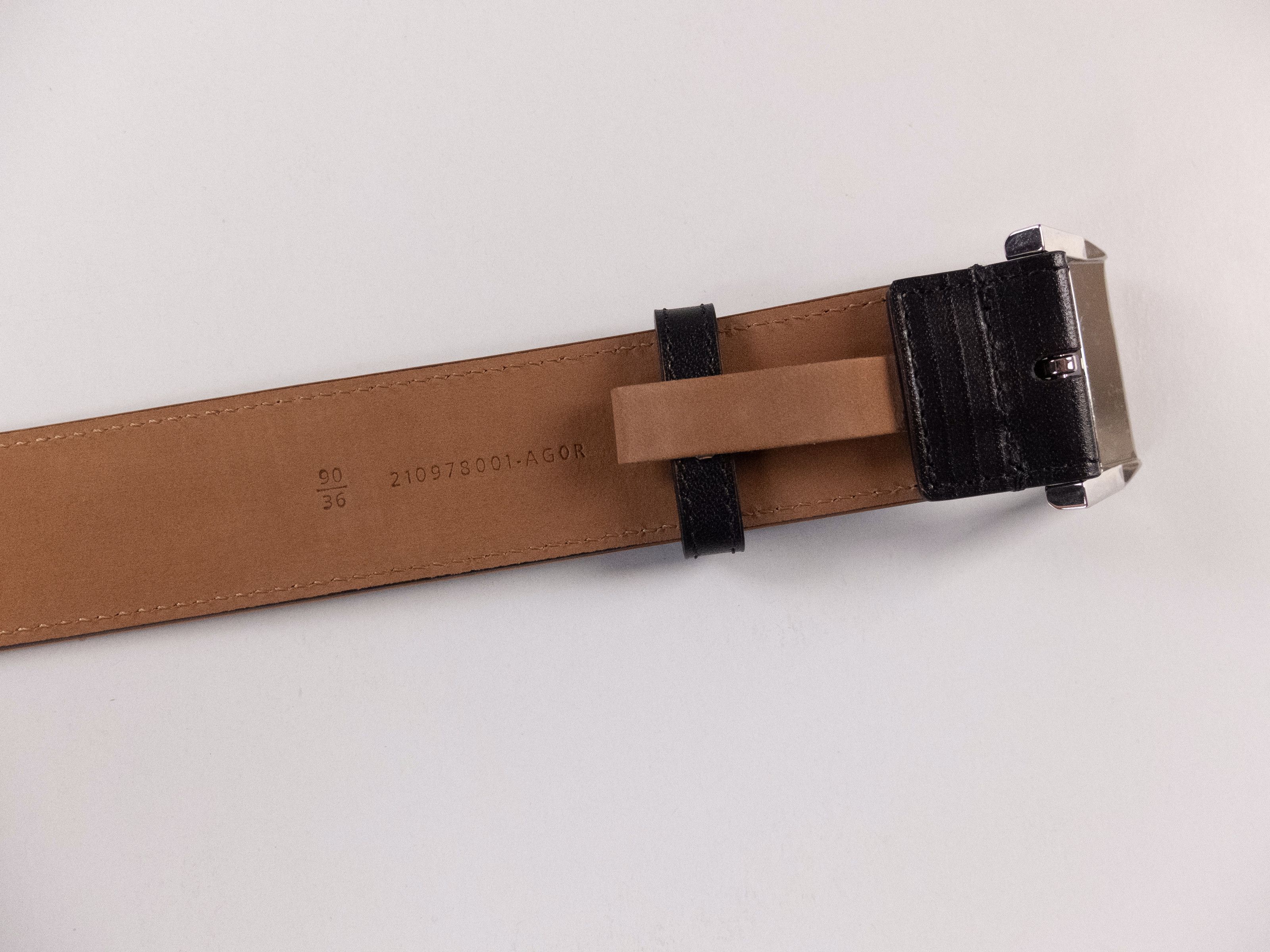 Fendi FENDI Edge black FF logo embossed leather belt 90 / 36 Size 34 - 5 Thumbnail