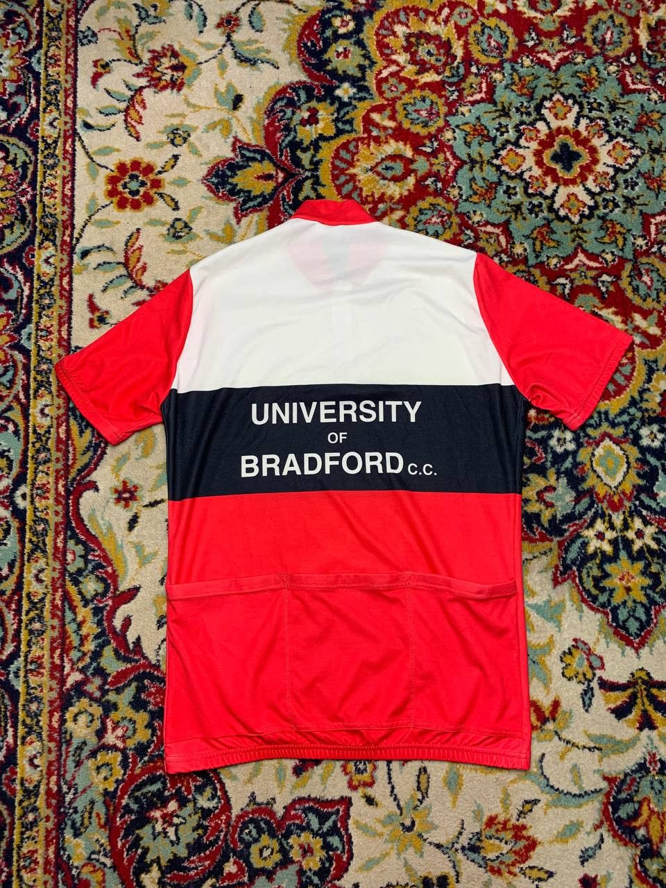 Vintage Vintage Lusso Cycling Jersey University of Bradford Size US L / EU 52-54 / 3 - 2 Thumbnail