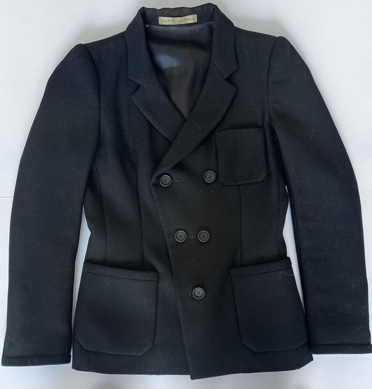 Balenciaga Balenciaga Double-Breasted Black Jacket Size XS / US 0-2 / IT 36-38 - 1 Thumbnail