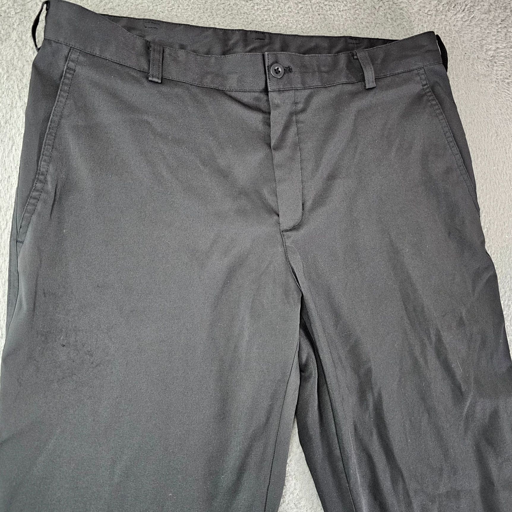 Nike Nike Dri Fit Tech Golf Pants Mens 34x32 Black Flat Front Wicking Stretch 472532 Size US 34 / EU 50 - 3 Thumbnail