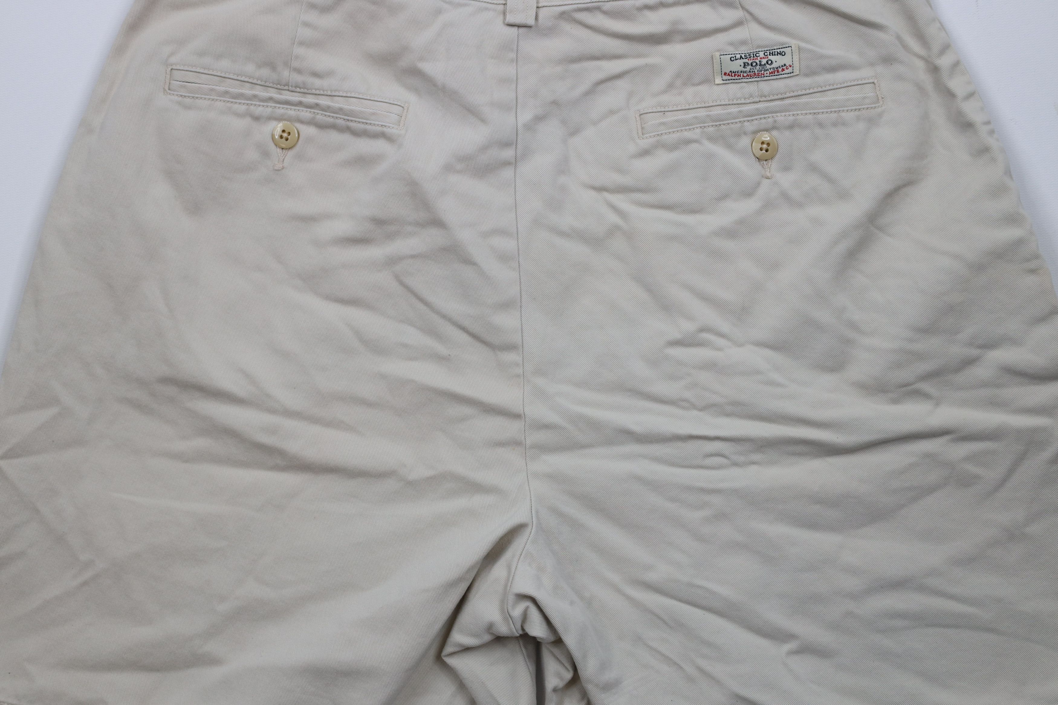 Ralph Lauren × Vintage Vintage 90s Ralph Lauren Above Knee Chino Shorts Cotton Size US 32 / EU 48 - 12 Thumbnail