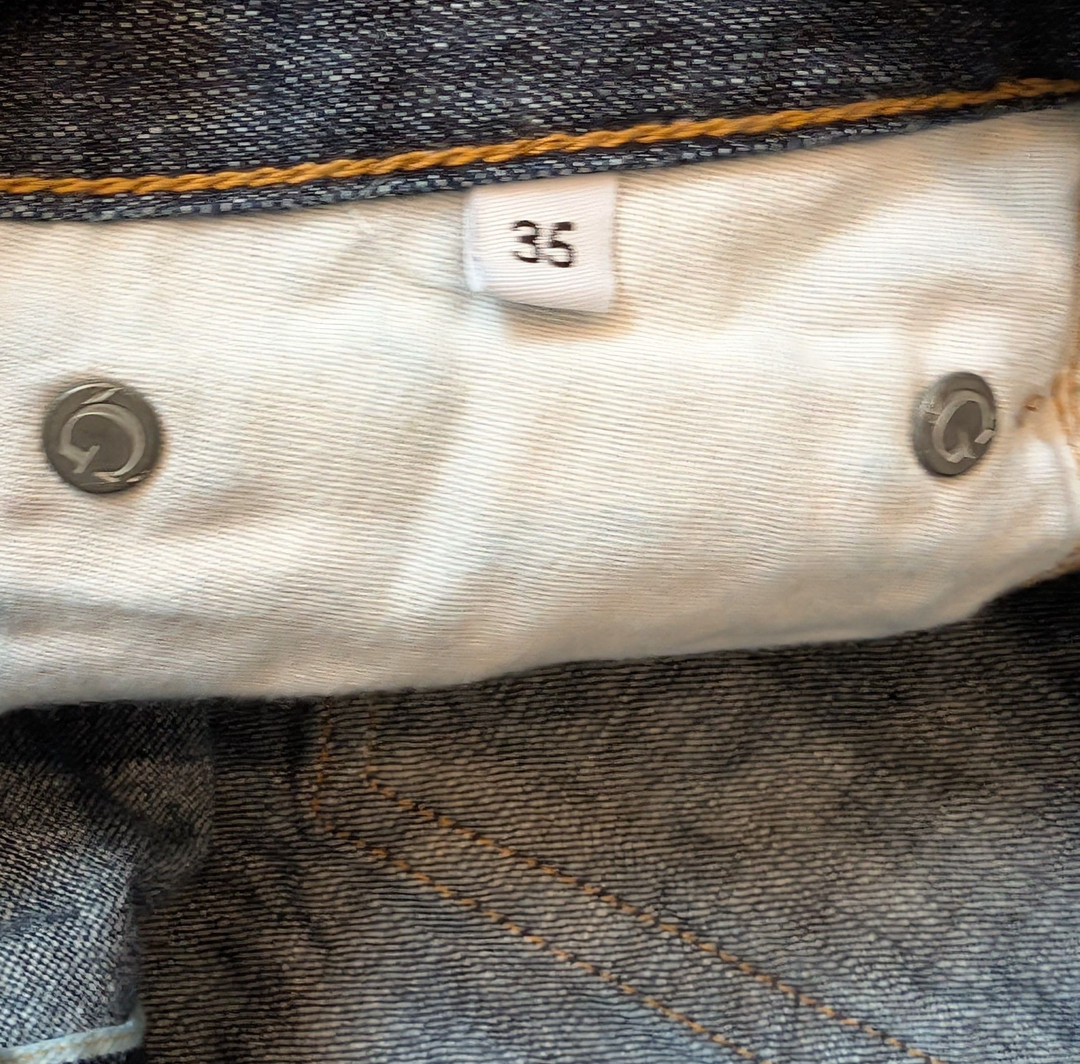 Gustin Gustin #37 Super Light Selvedge Denim Straight Leg Jeans Size US 35 - 4 Thumbnail