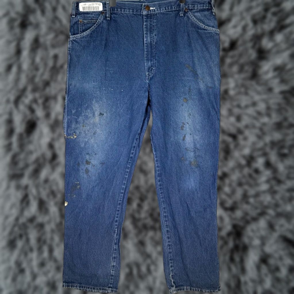 Dickies Dickies Carpenter Jeans Mens 42x34 Blue Denim Relaxed Fit Straight Leg Jeans Size US 42 / EU 58 - 1 Thumbnail