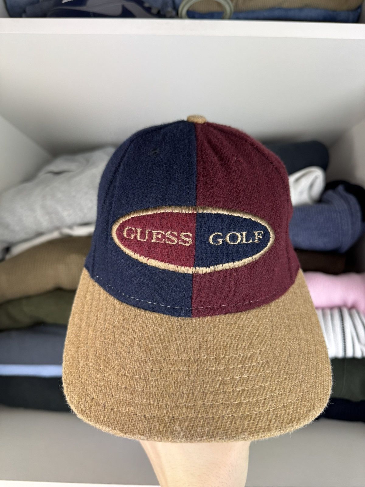 Guess Vintage Guess Golf Block Strapback Cap Made in USA Size ONE SIZE - 2 Thumbnail