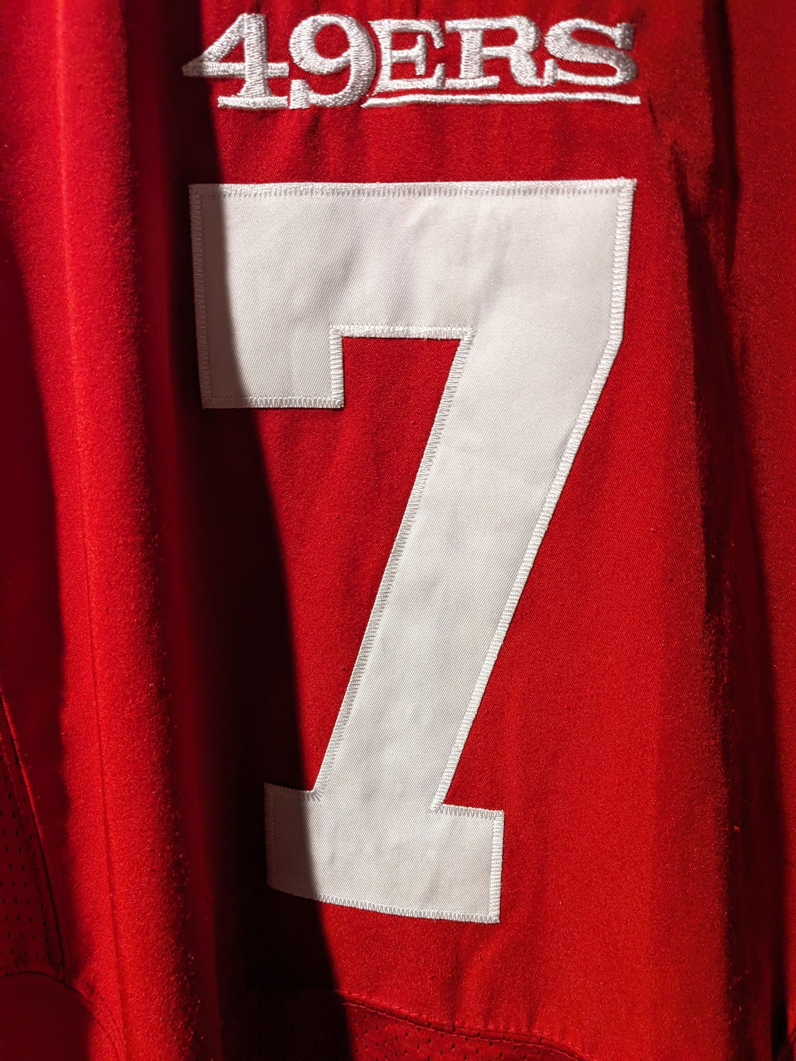 NFL Vintage 49ers San Francisco Colin Kaepernick Red 48 Jersey Size US L / EU 52-54 / 3 - 6 Thumbnail