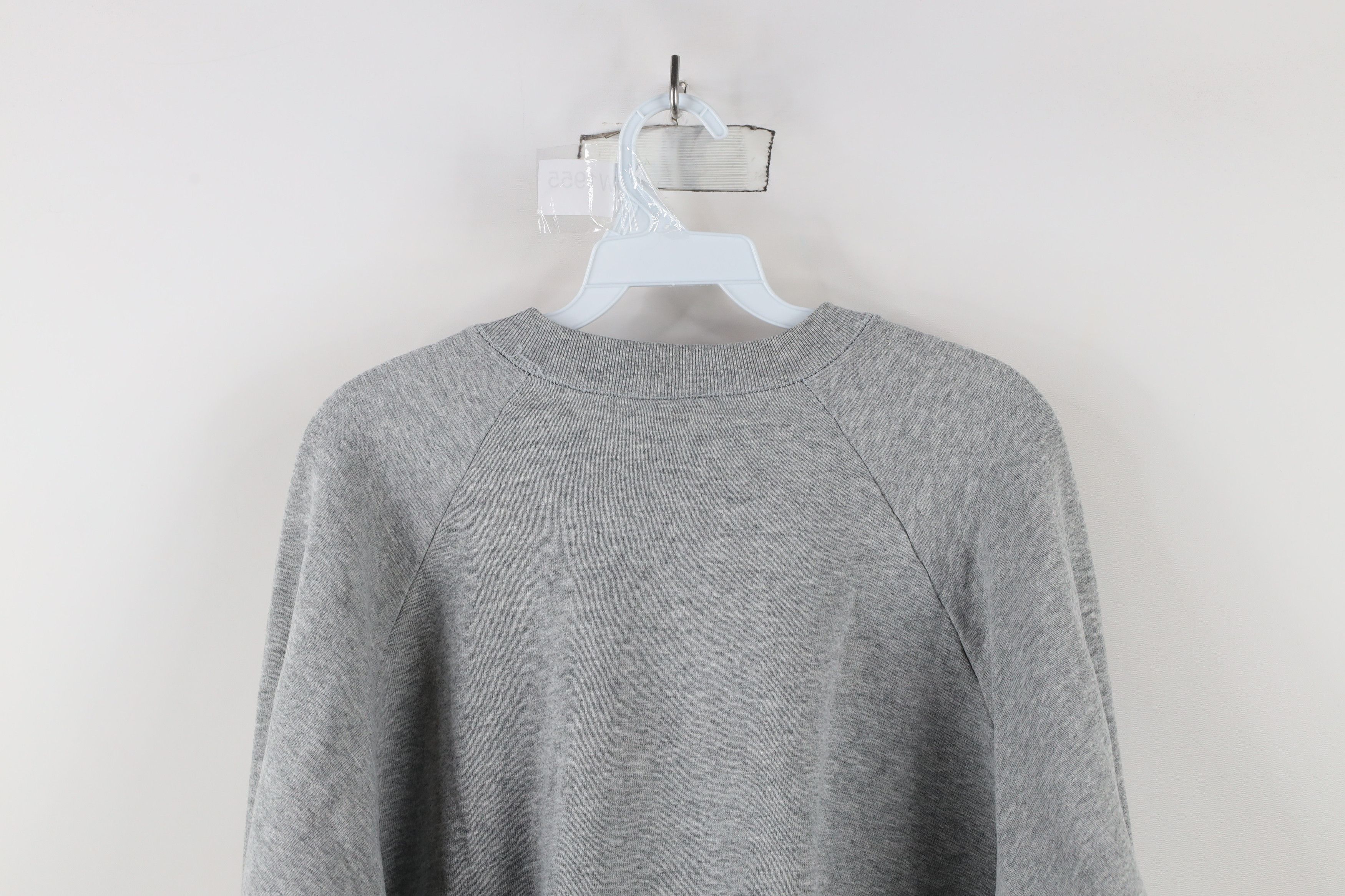 Vintage Vintage 90s Streetwear Crewneck Sweatshirt Heather Gray Size XXL / US 16-18 / IT 52-54 - 10 Thumbnail