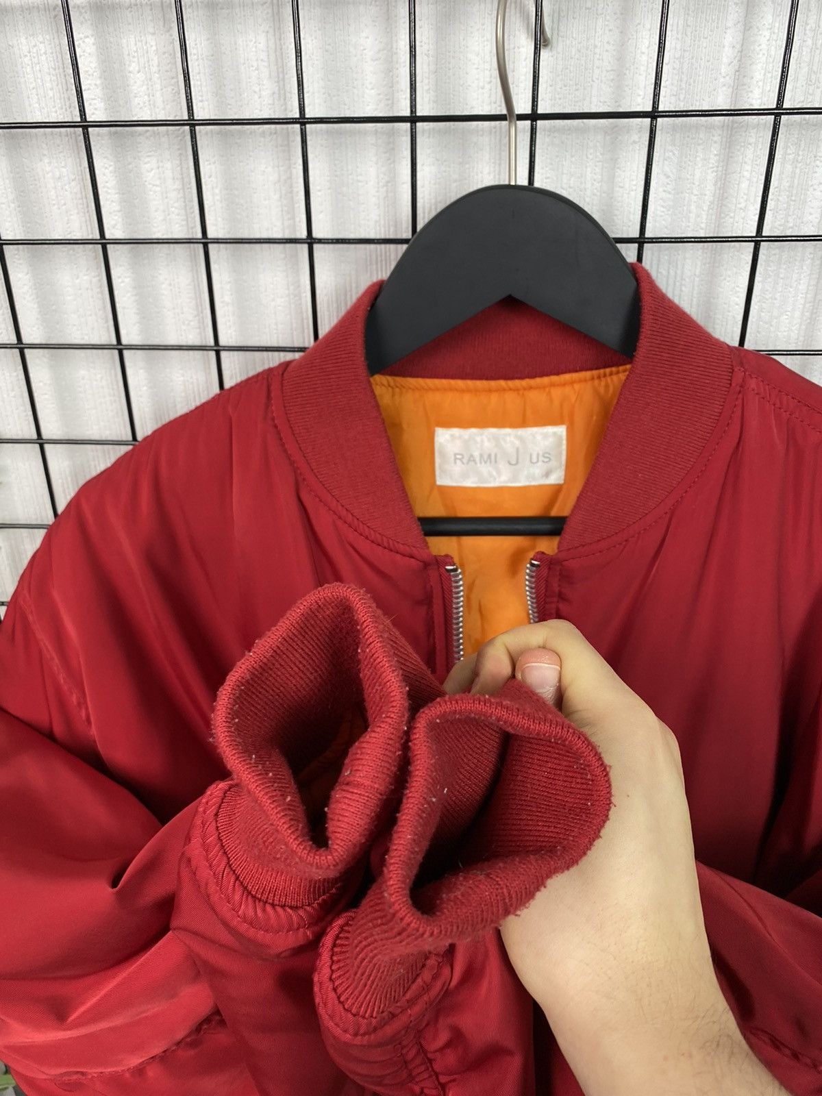 Vintage MA-1 Bomber Jacket Free size Men Red Military style Size US L / EU 52-54 / 3 - 18 Thumbnail