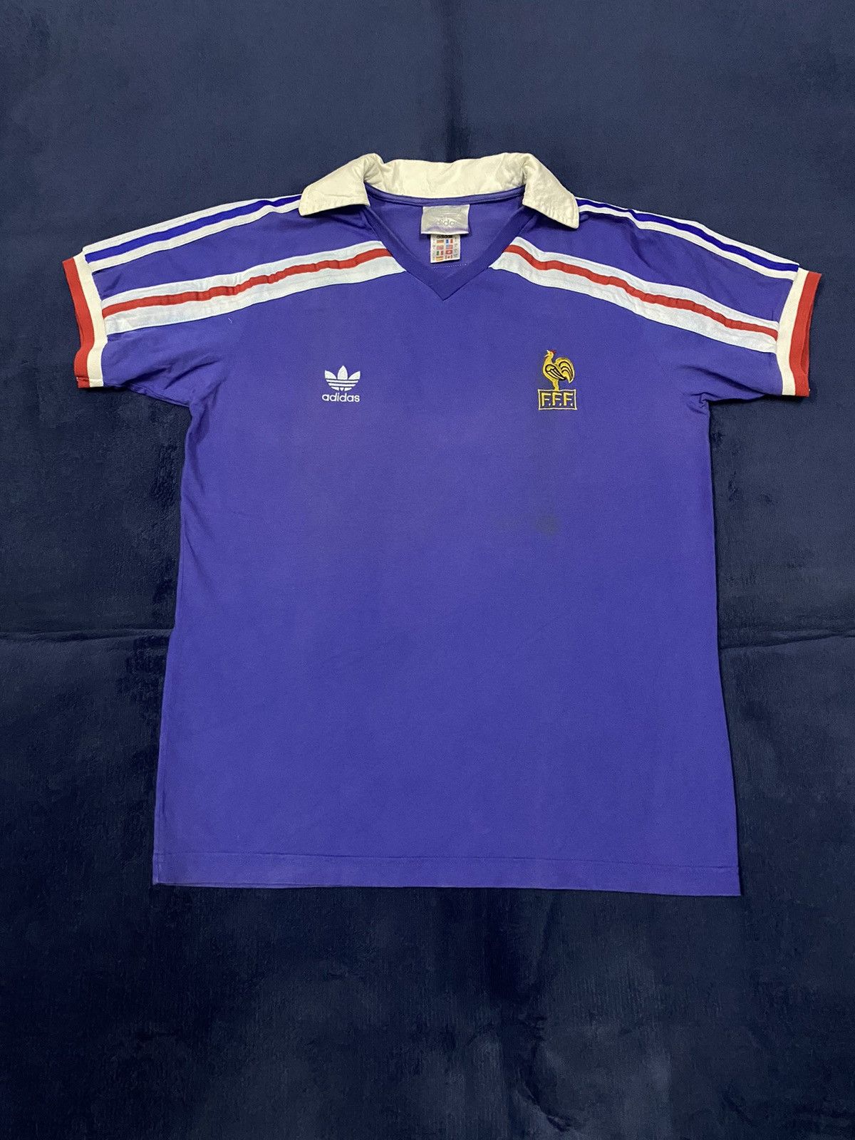 Vintage 90s France International Football Club Polo Tshirt