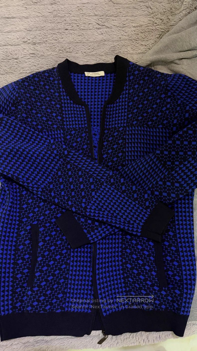 Versace Versace Men's zip knitwear Size US XL / EU 56 / 4 - 1 Thumbnail