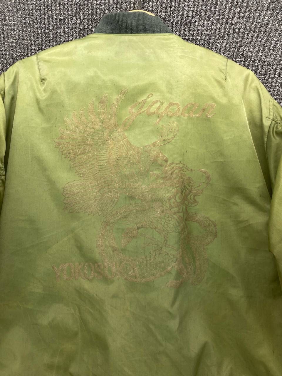 Japanese Brand Vintage Yokosuka Japan Eagle Printed Sukajan Bomber Jacket Size US L / EU 52-54 / 3 - 4 Thumbnail