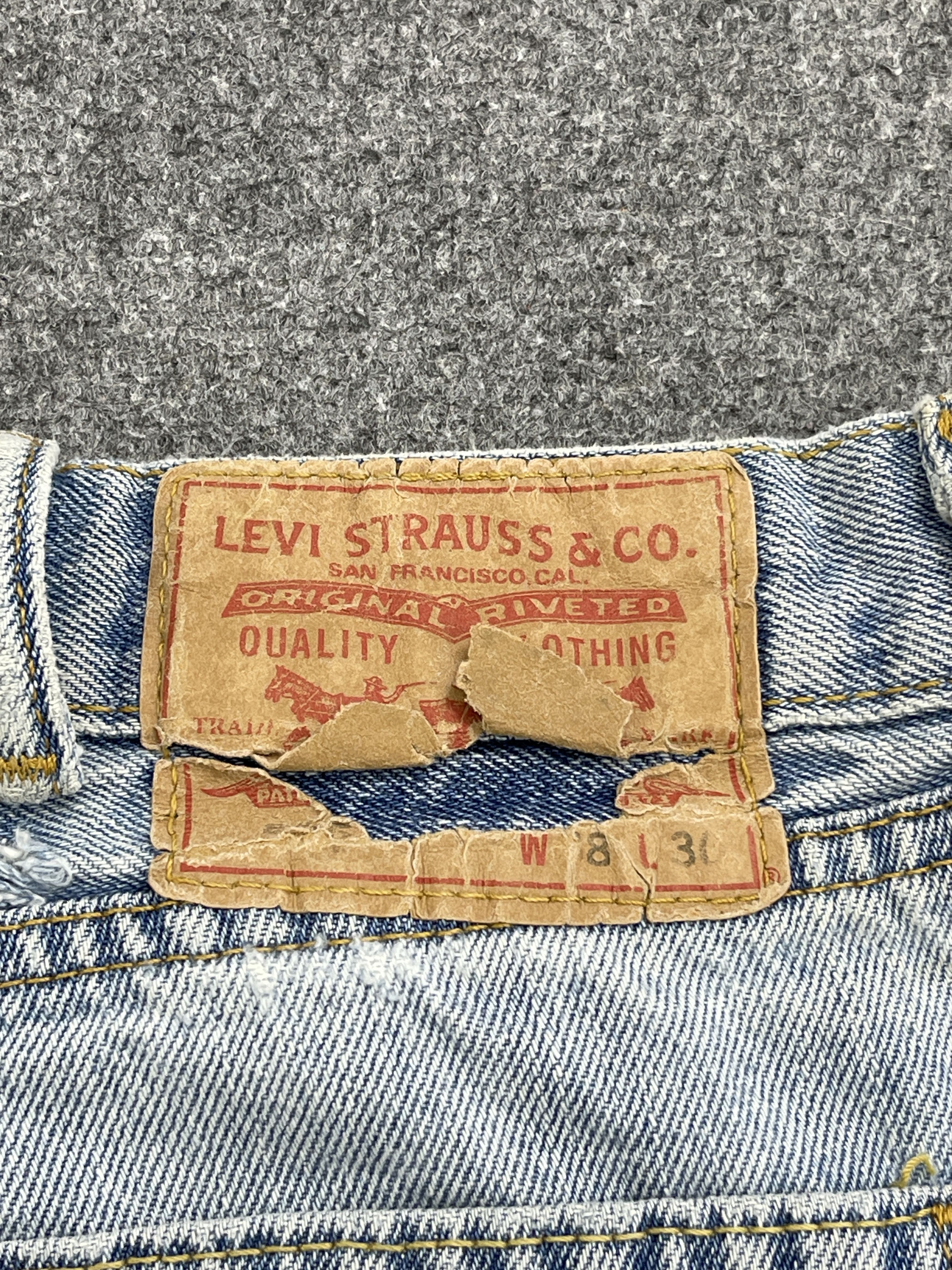Levi's Vintage Light Washed Levis 505 Denim DP2513 Size US 36 / EU 52 - 5 Thumbnail