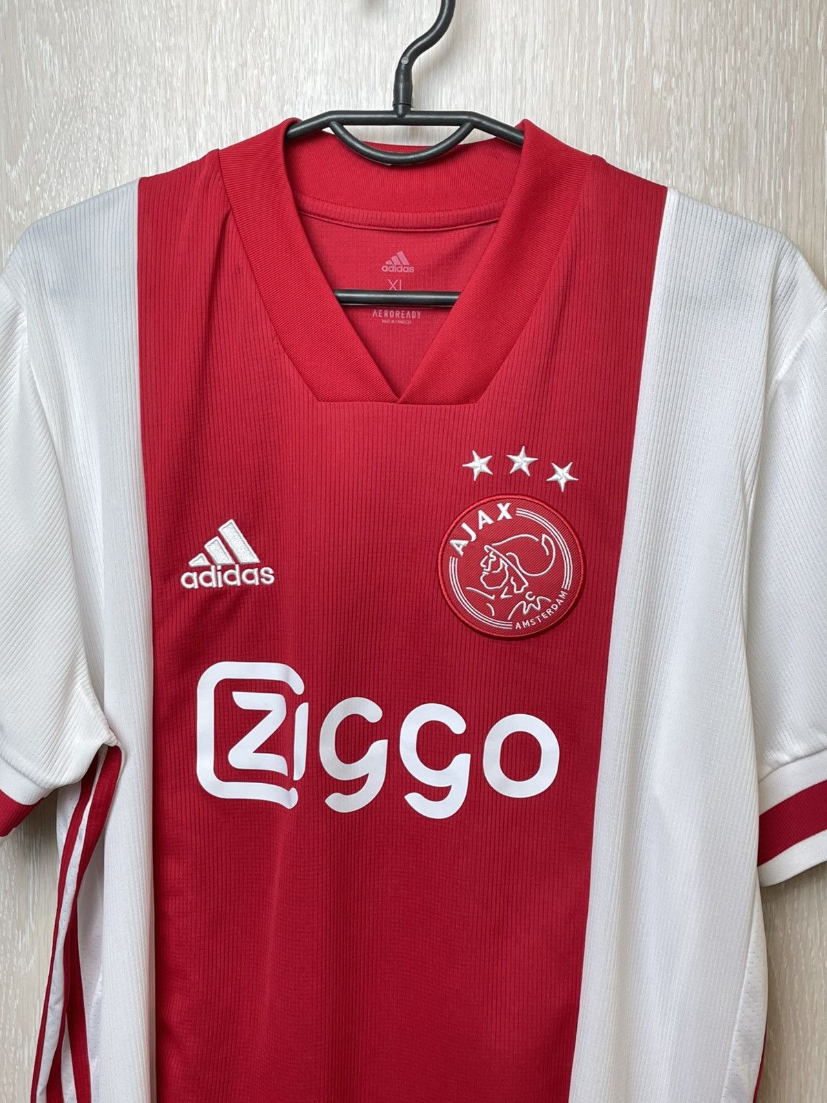 Adidas AJAX AMSTERDAM 2019 2020 HOME FOOTBALL SHIRT SOCCER JERSEY Size US XL / EU 56 / 4 - 2 Thumbnail