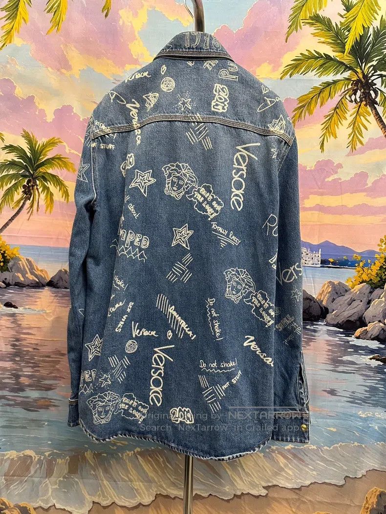 Versace Versace Shirt denim jacket Size US L / EU 52-54 / 3 - 2 Thumbnail