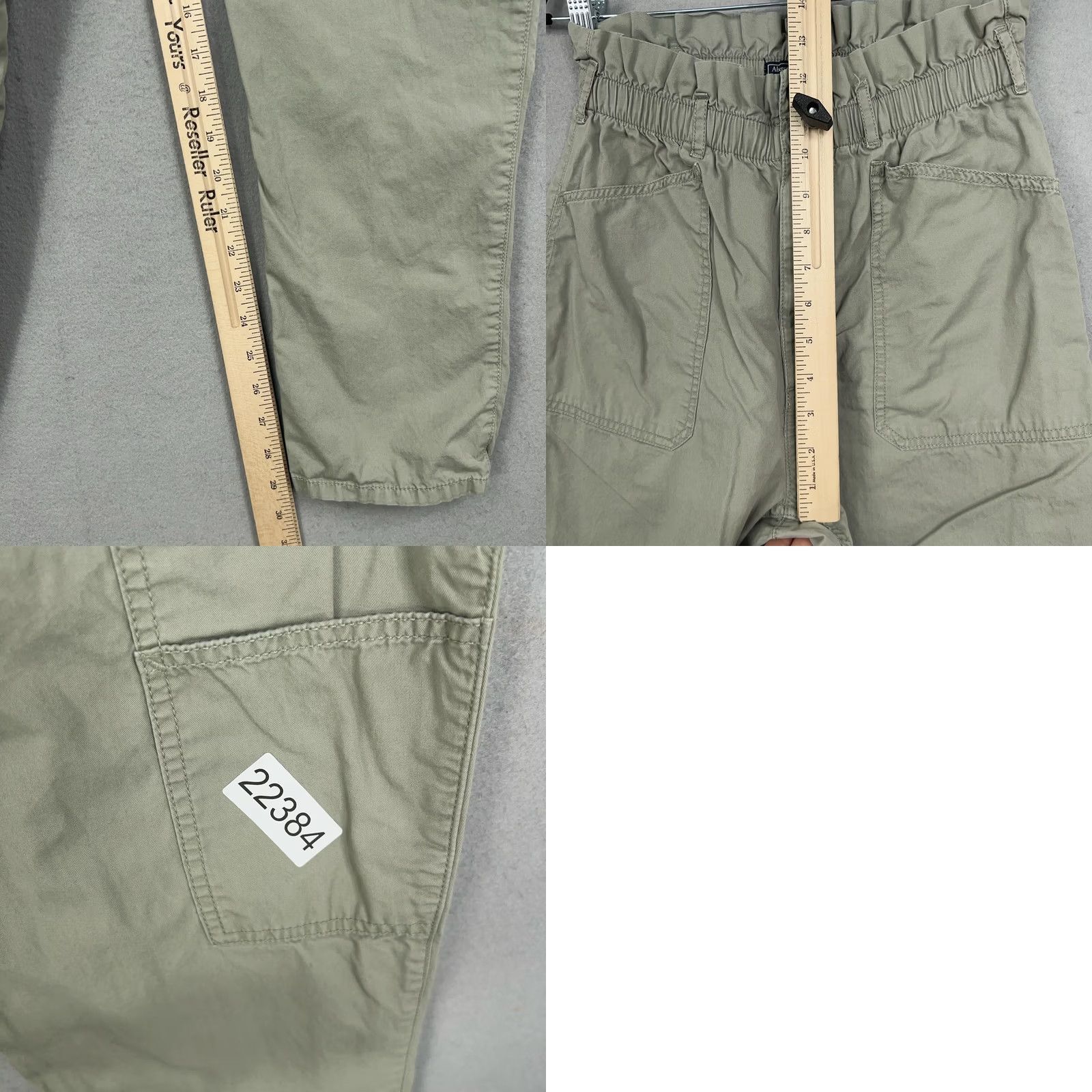 Abercrombie & Fitch Abercrombie & Fitch Pants Womens Small Sage Green Paperbag Utility Joggers Size 28" / US 6 / IT 42 - 9 Thumbnail