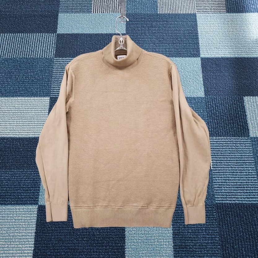 Zara Zara Sweater Womens M Medium Brown Knit Long Sleeve Turtle Neck Pullover Size M / US 6-8 / IT 42-44 - 1 Thumbnail