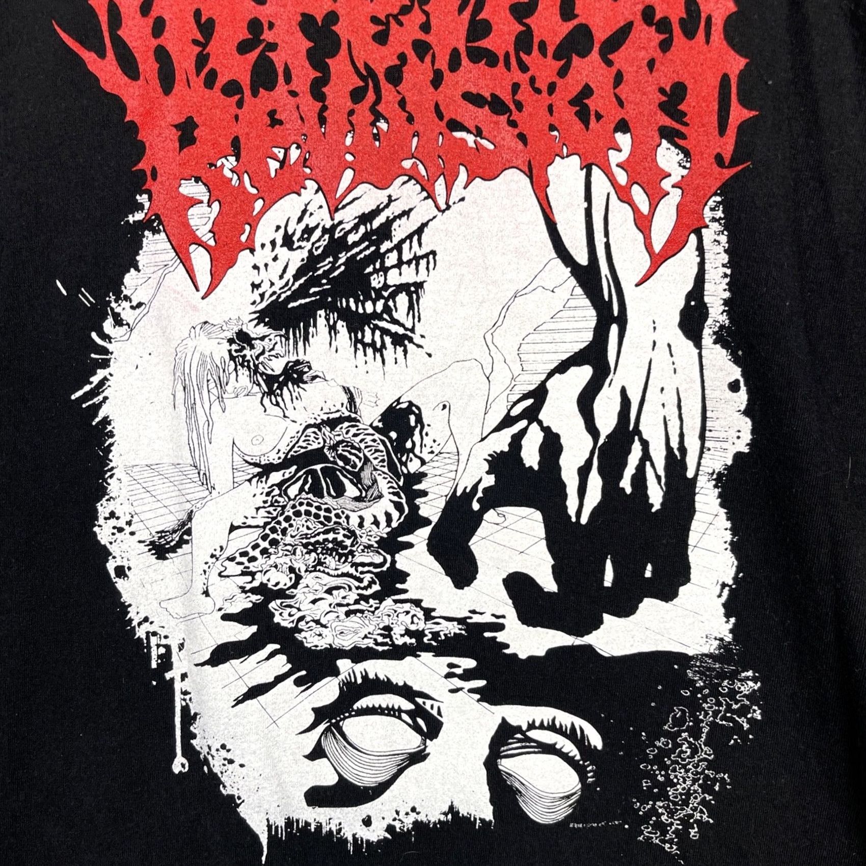 Hanes Infernal Revulsion Shirt Mens 2XL Black Dead But Breathing Death Metal Tokyo Hanes Shirt Mens T-Shirt Band Grunge Horror Metal 2XL Black Men Size US XXL / EU 58 / 5 - 5 Thumbnail